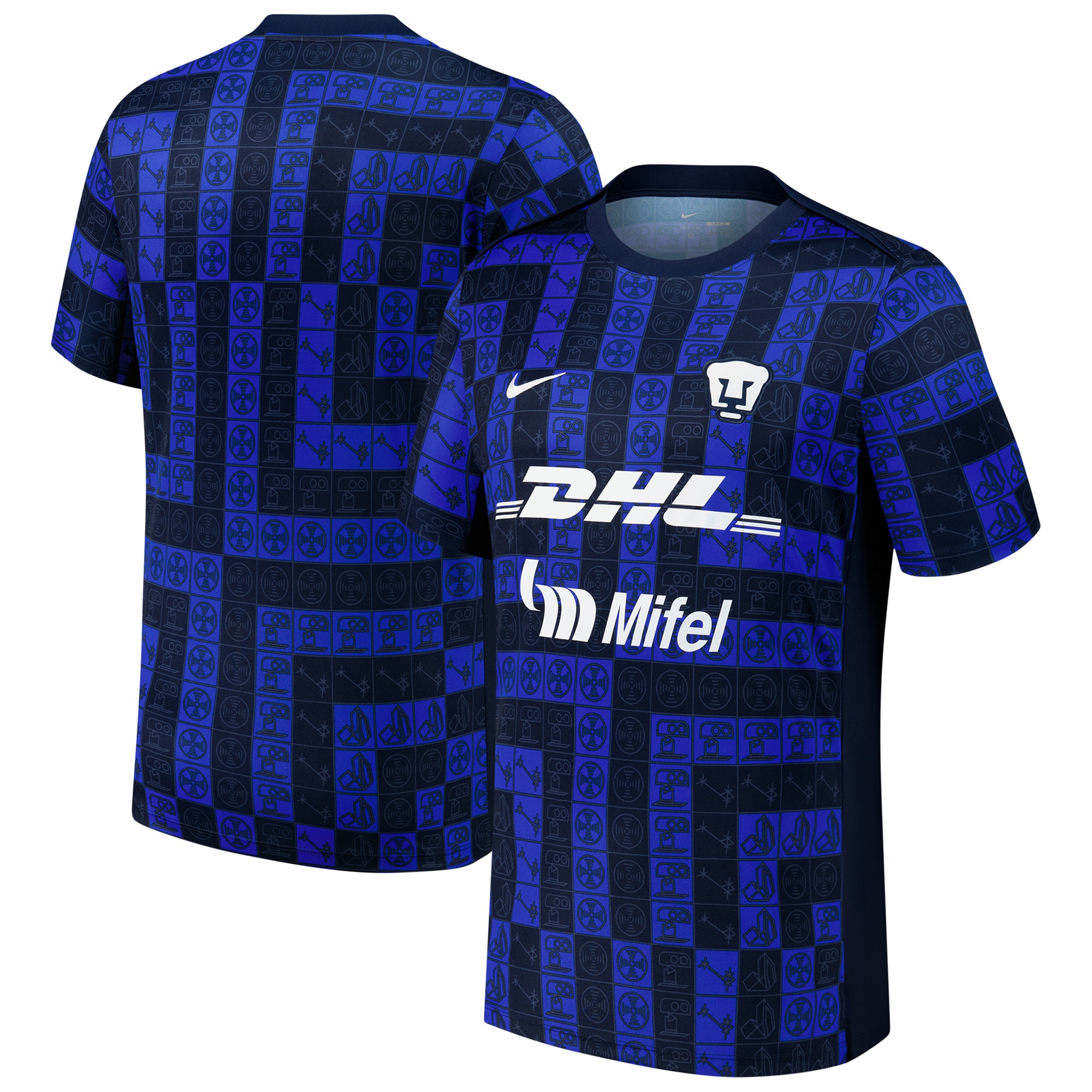 Pumas 2025/26 Academy Pro Pre-Match Performance Top - Navy