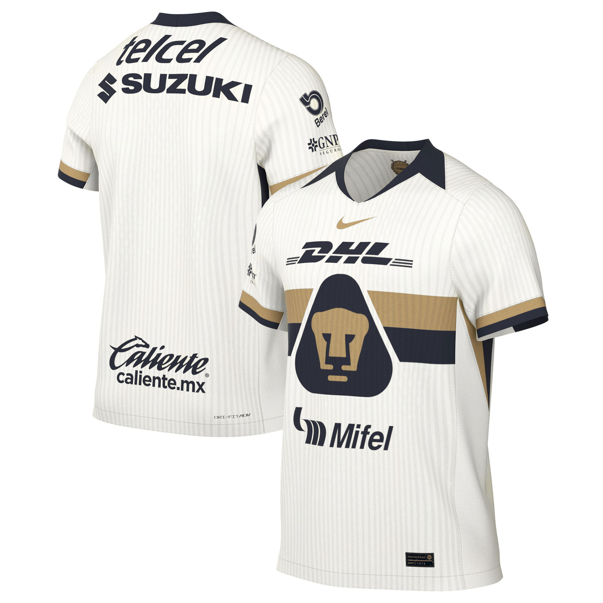 Pumas 2025/26 Home Jersey - Cream