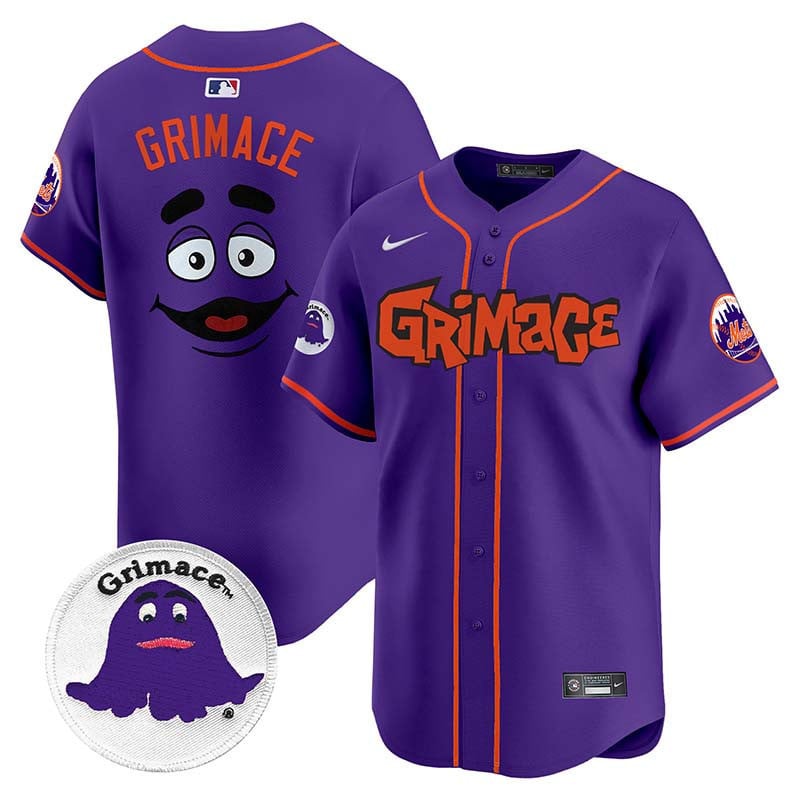purple Nike Grimace Mets Jersey - Nike Grimace Mets Jersey - Purple