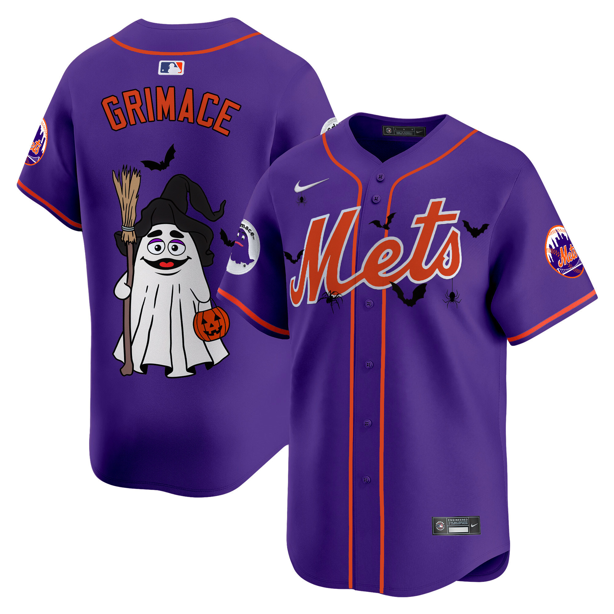 purple Nike Mets Halloween Jersey - Nike Mets Halloween Jersey