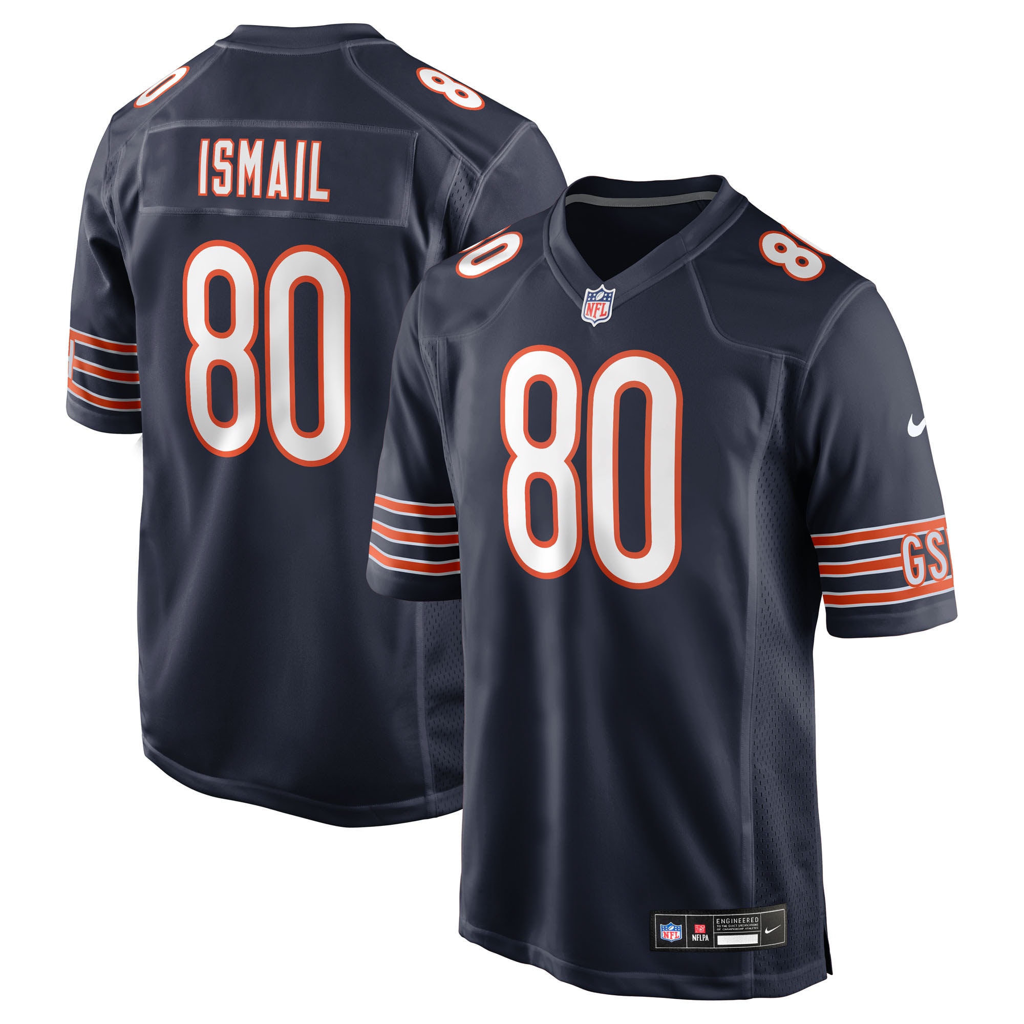 Qadir Ismail Chicago Bears Team Game Jersey - Navy