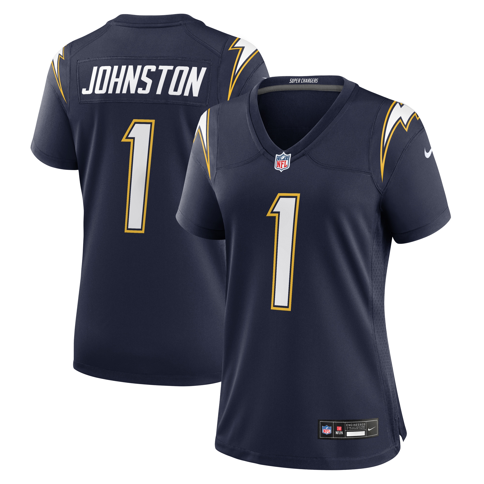 Quentin Johnston Los Angeles Chargers Women's Alternate Super Chargers Game Jersey