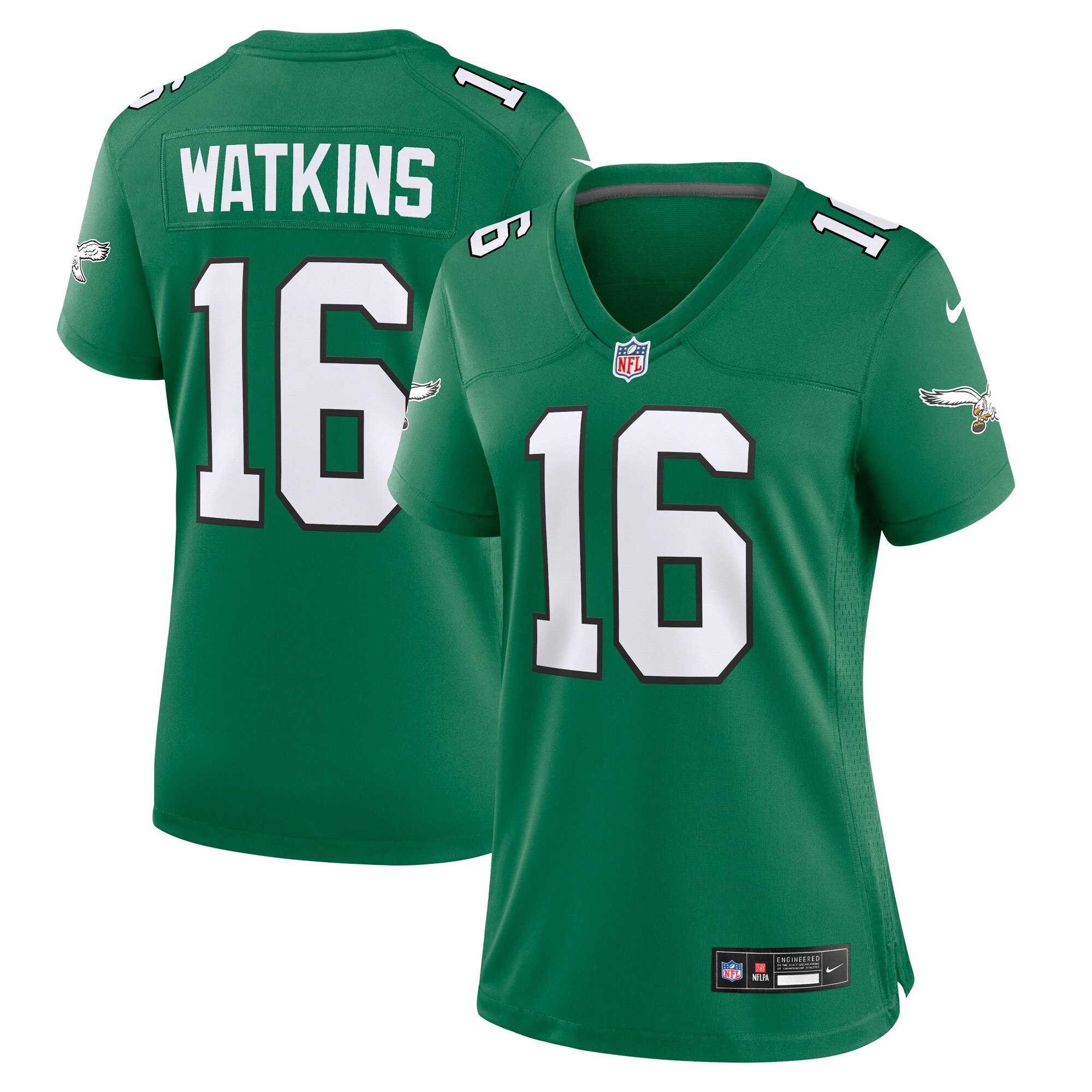 Quez Watkins Philadelphia Eagles Women's Alternate Game Jersey - Kelly Green