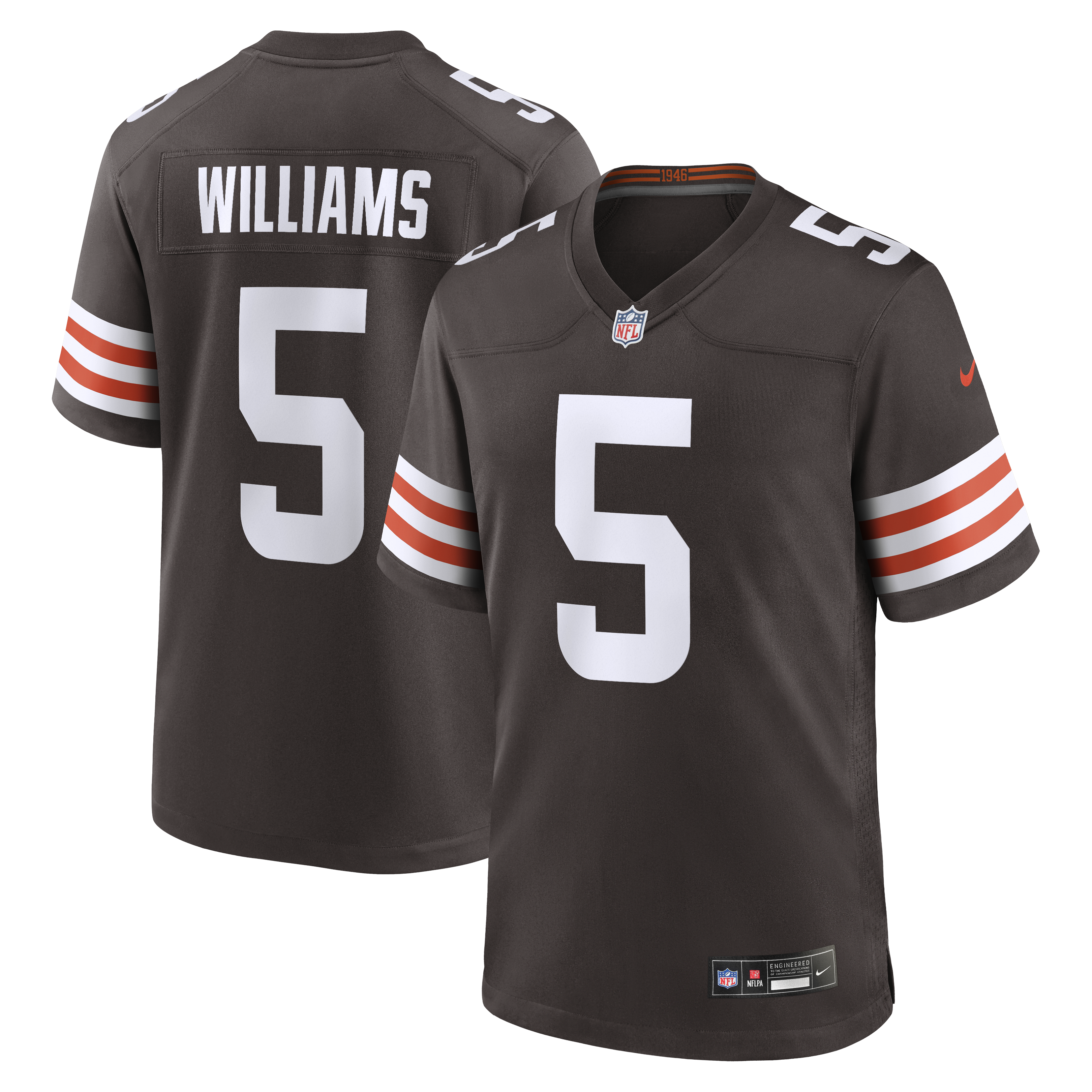 Quincy Williams Cleveland Browns Team Game Jersey - Brown