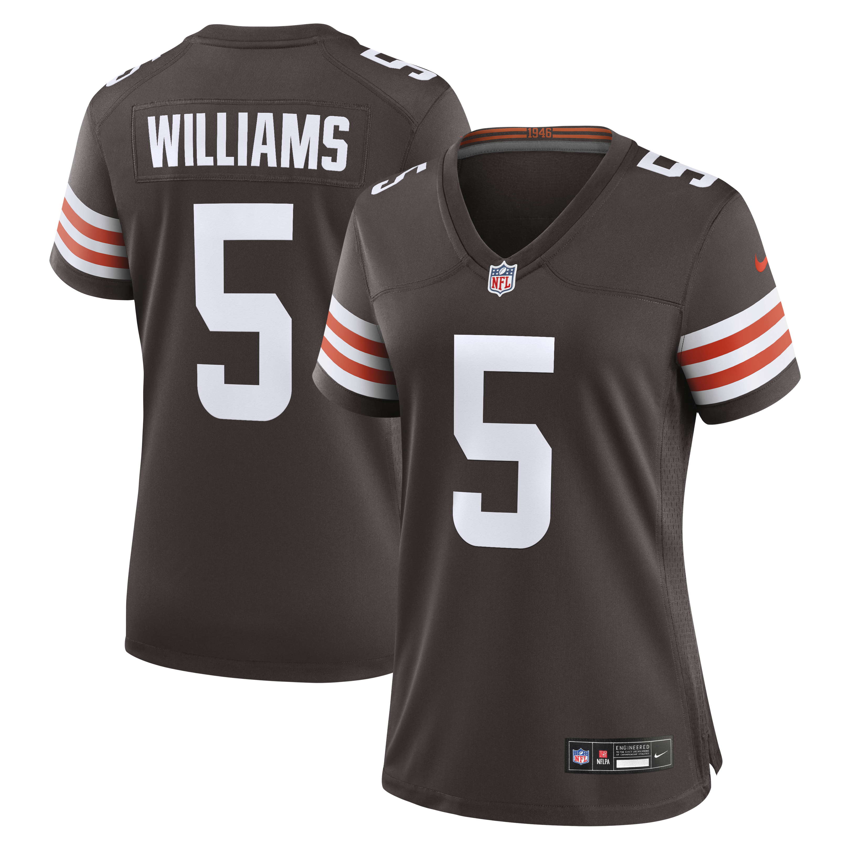 Quincy Williams Cleveland Browns Women's Team Game Jersey - Brown