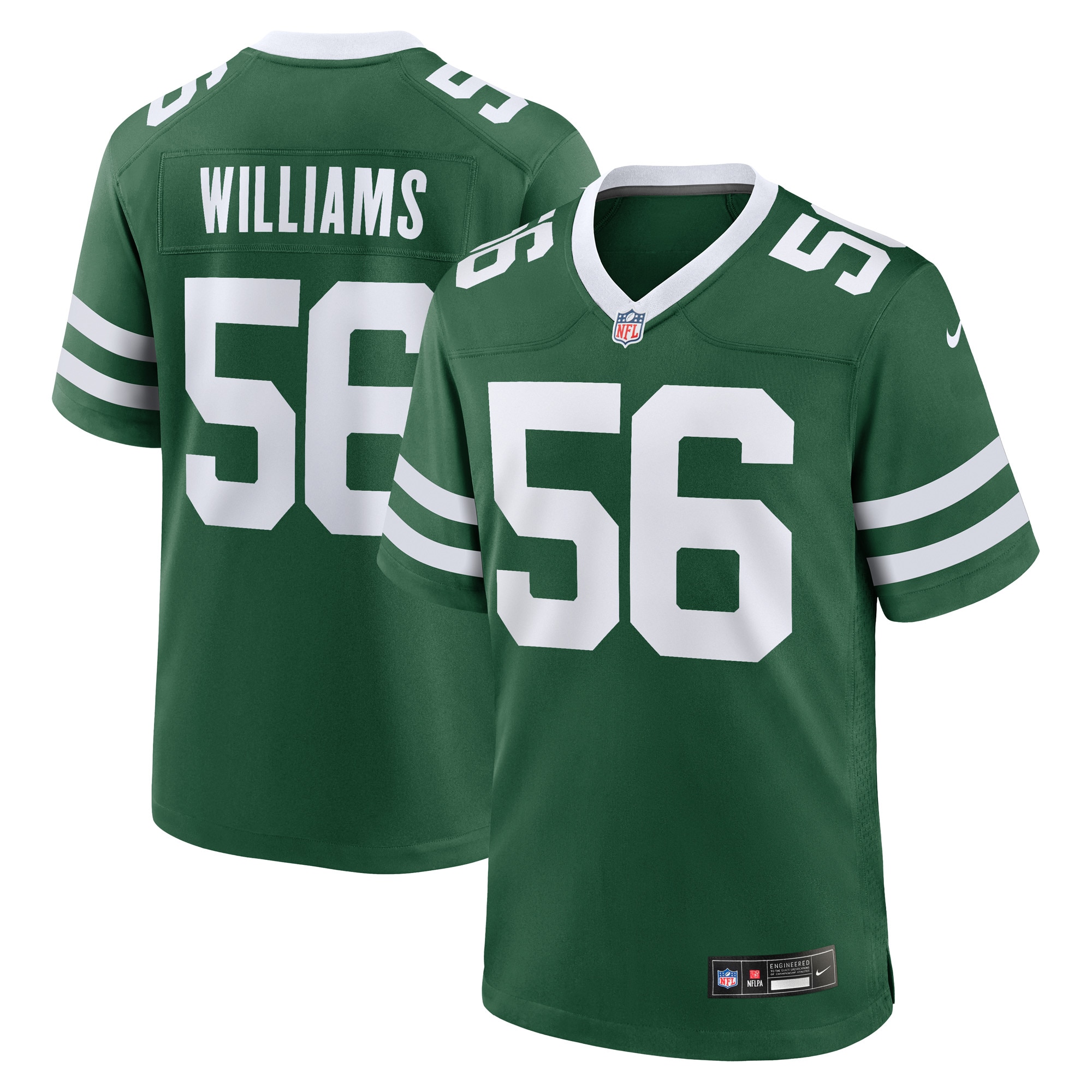 Quincy Williams New York Jets Game Player Jersey – Legacy Green