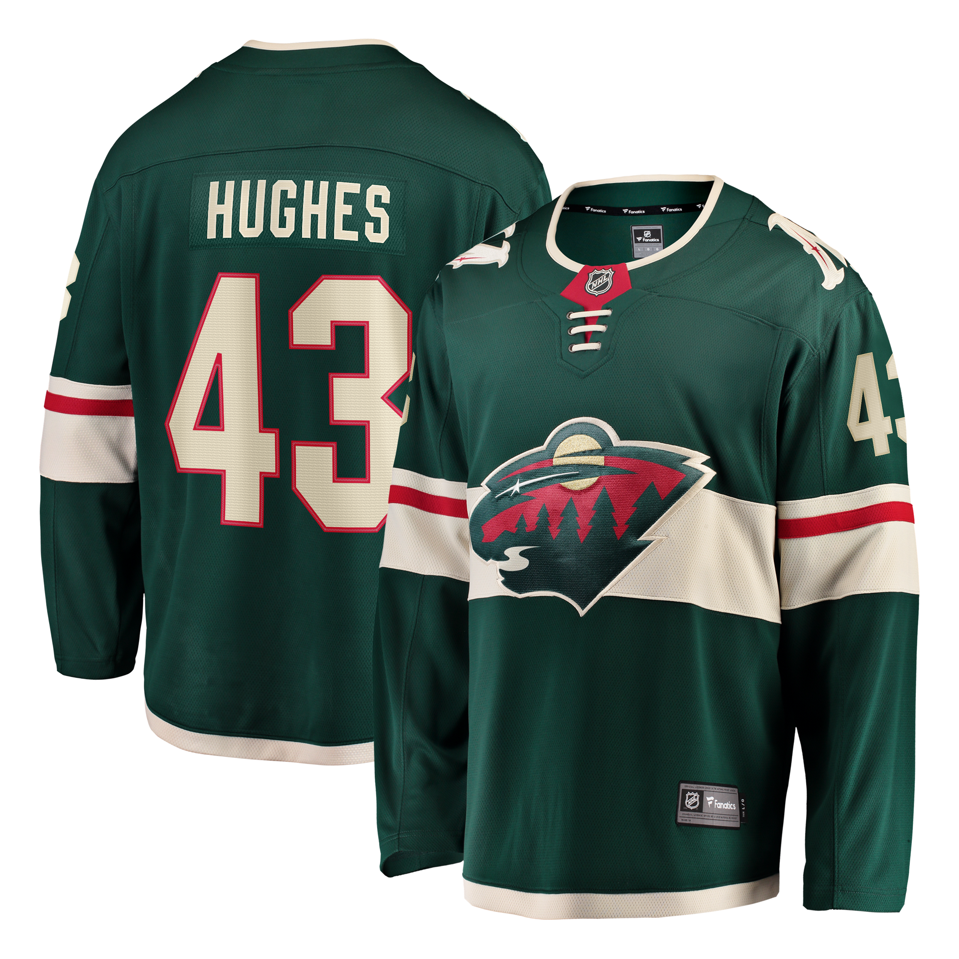 Quinn Hughes Minnesota Wild Fanatics Home Breakaway Jersey - Green