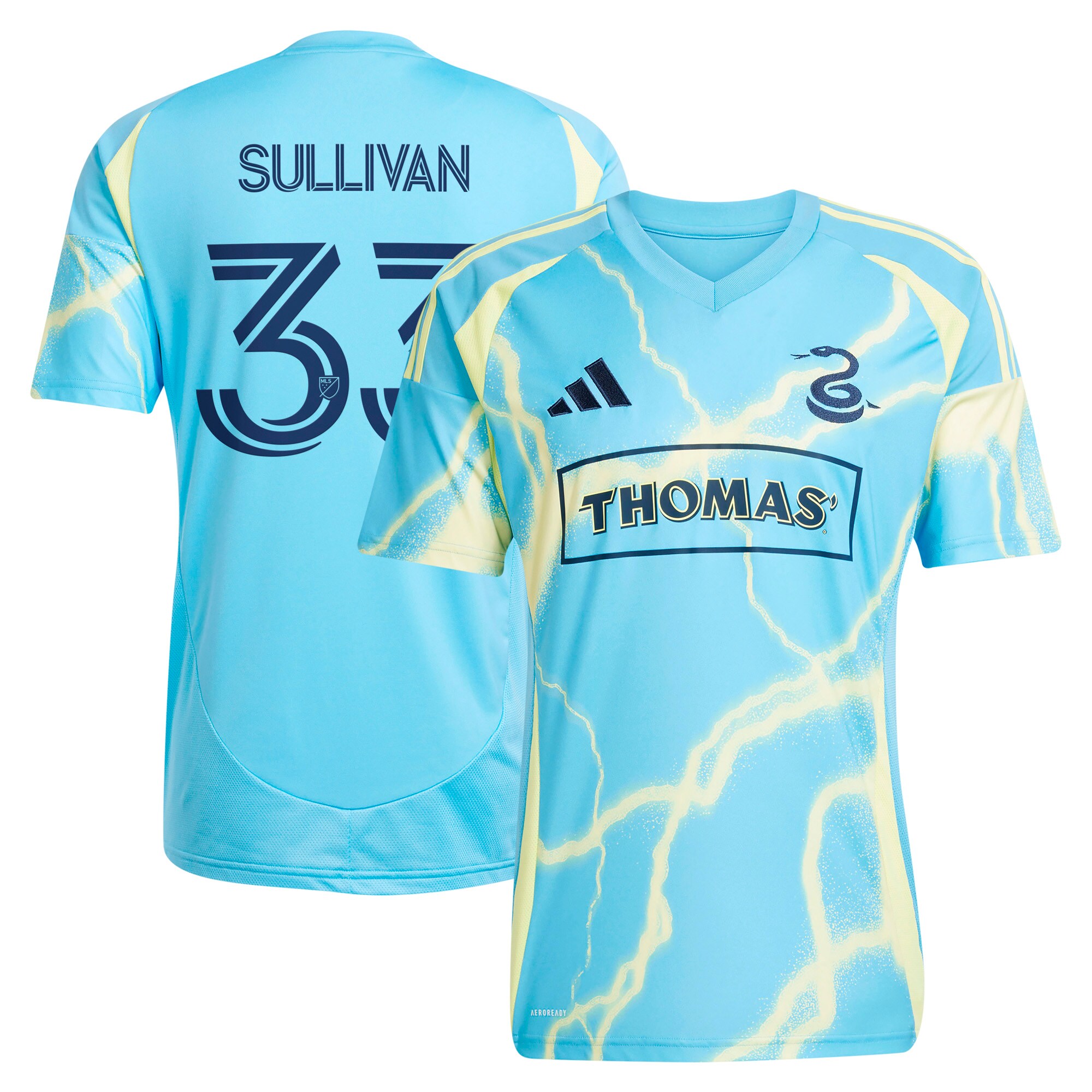 Quinn Sullivan Philadelphia Union 2025 The Voltage Kit Player Jersey - Blue