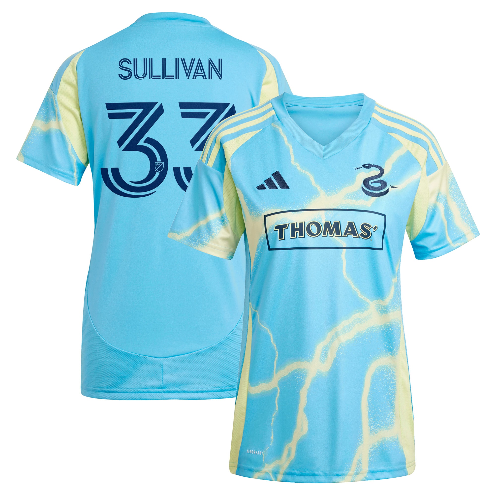 Quinn Sullivan Philadelphia Union Women's 2025 The Voltage Kit Player Jersey - Blue