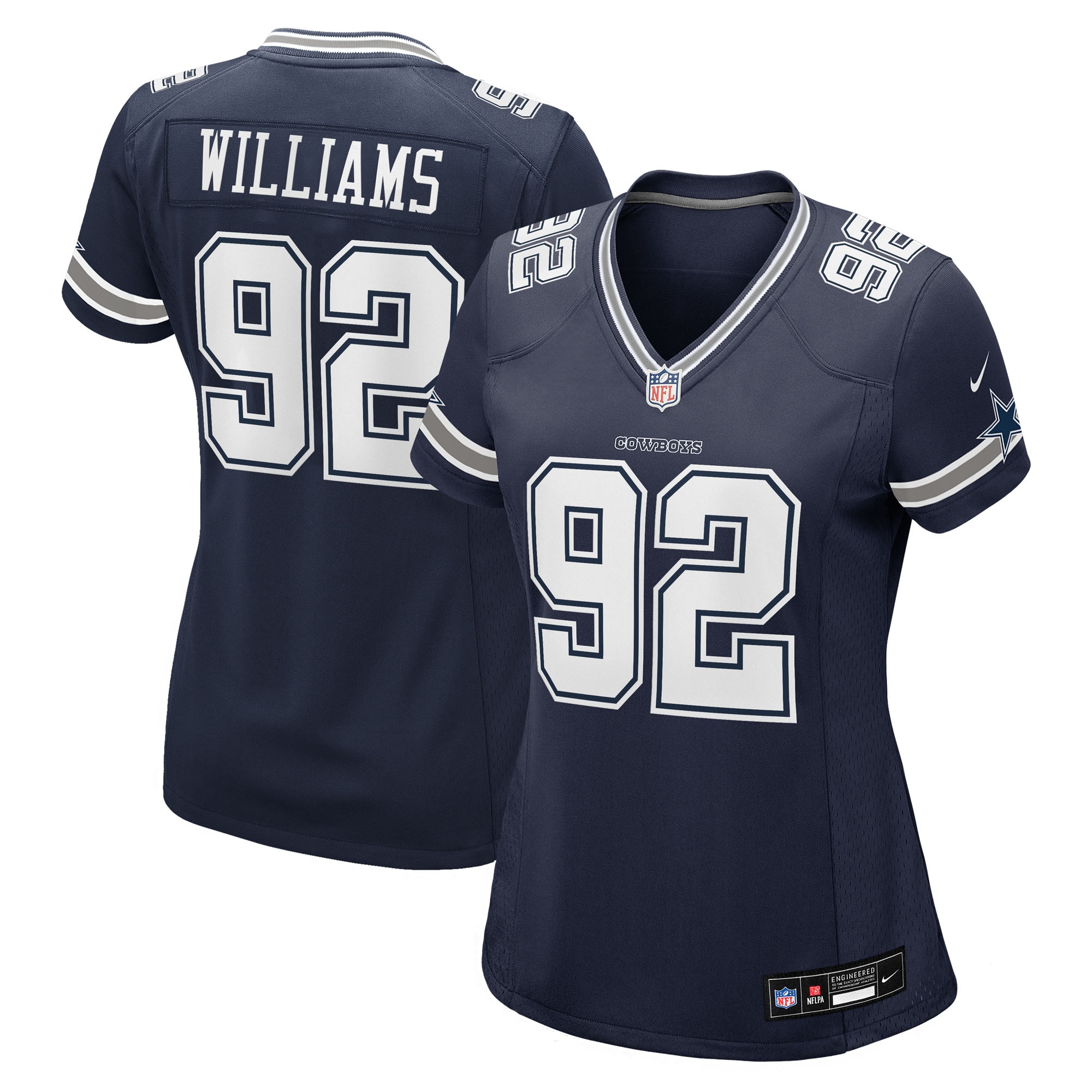 Quinnen Williams Dallas Cowboys Women's Team Game Jersey - Navy