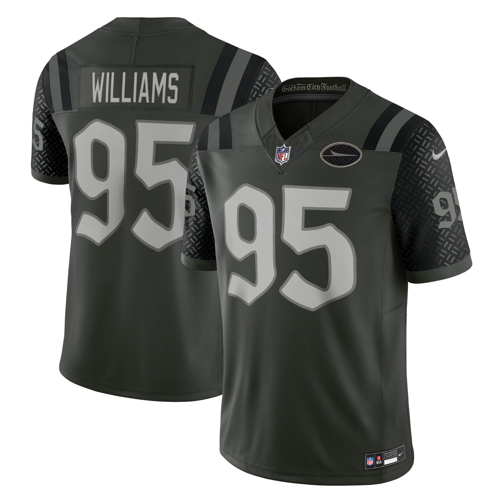 Quinnen Williams New York Jets 2025 Rivalries Collection Limited Jersey - Gotham Green