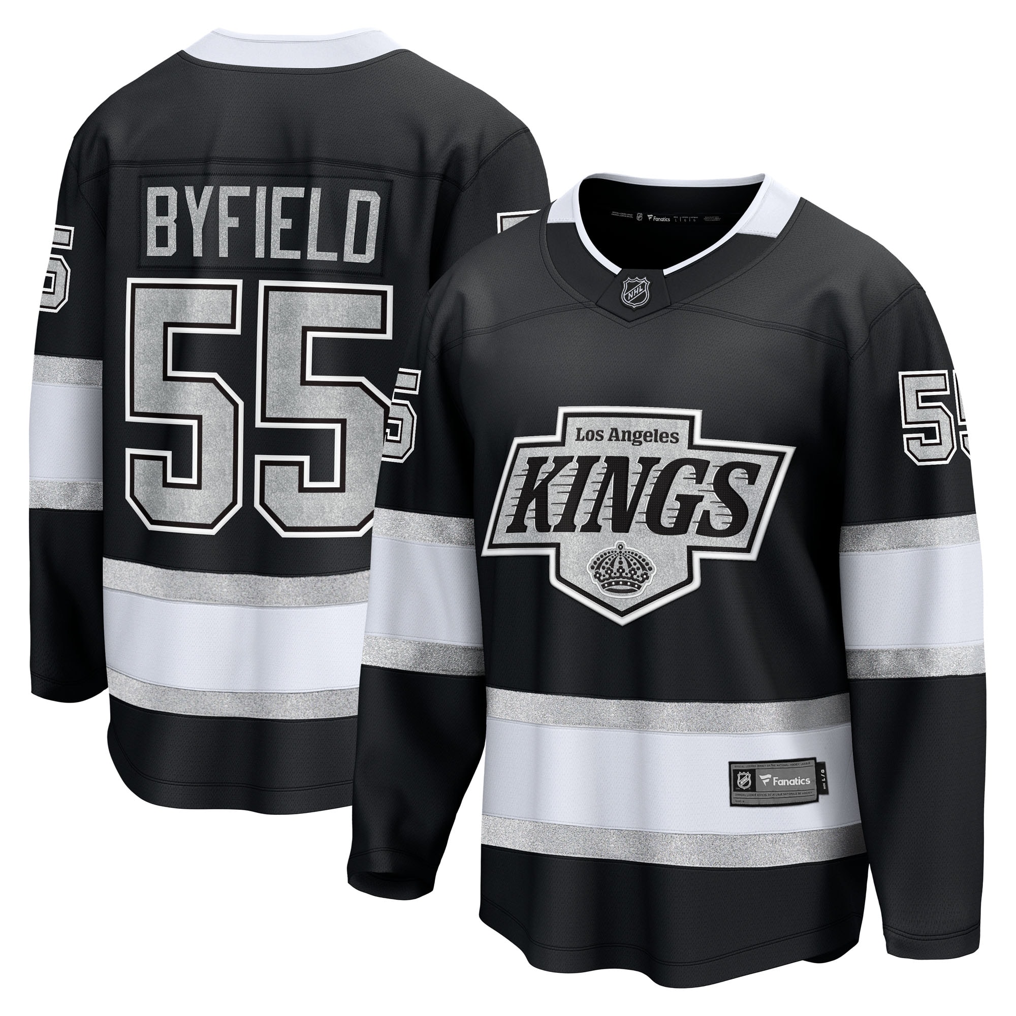 Quinton Byfield Los Angeles Kings Fanatics Home Breakaway Jersey - Black