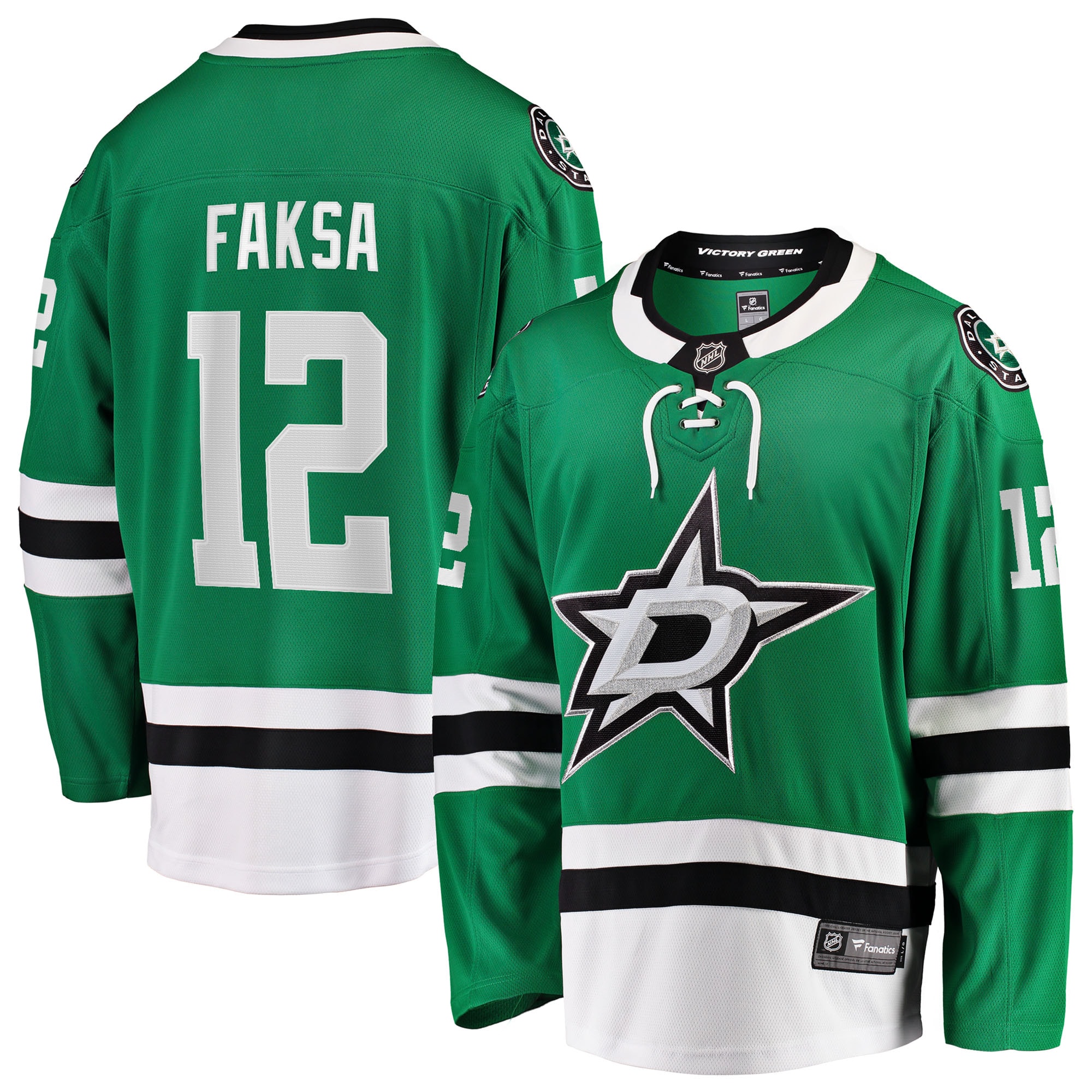 Radek Faksa Dallas Stars Fanatics Home Breakaway Jersey - Kelly Green