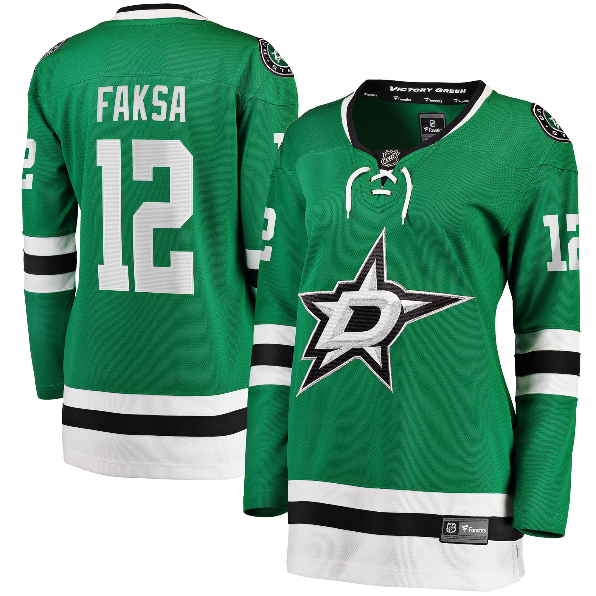 Radek Faksa Dallas Stars Fanatics Women's Home Breakaway Jersey - Kelly Green