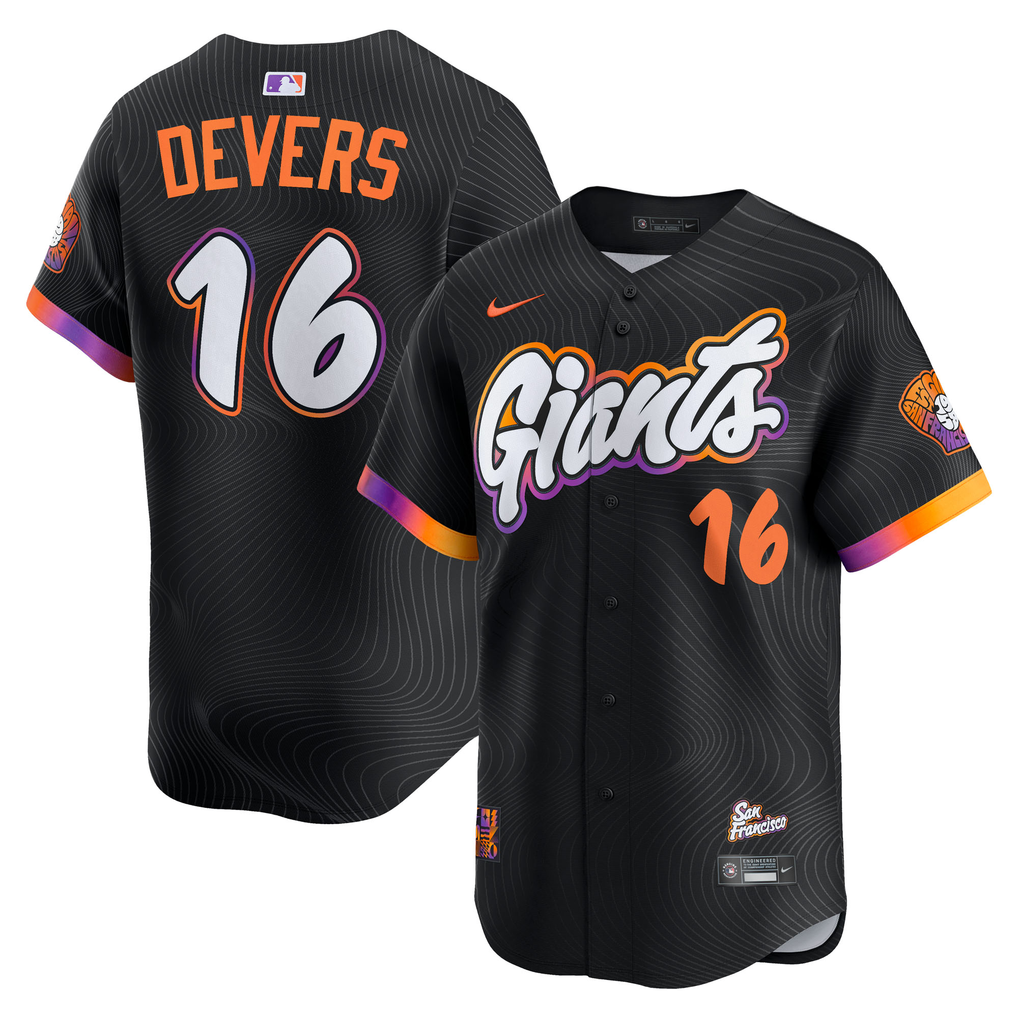 Rafael Devers San Francisco Giants 2025 City Connect Limited Player Jersey - Black