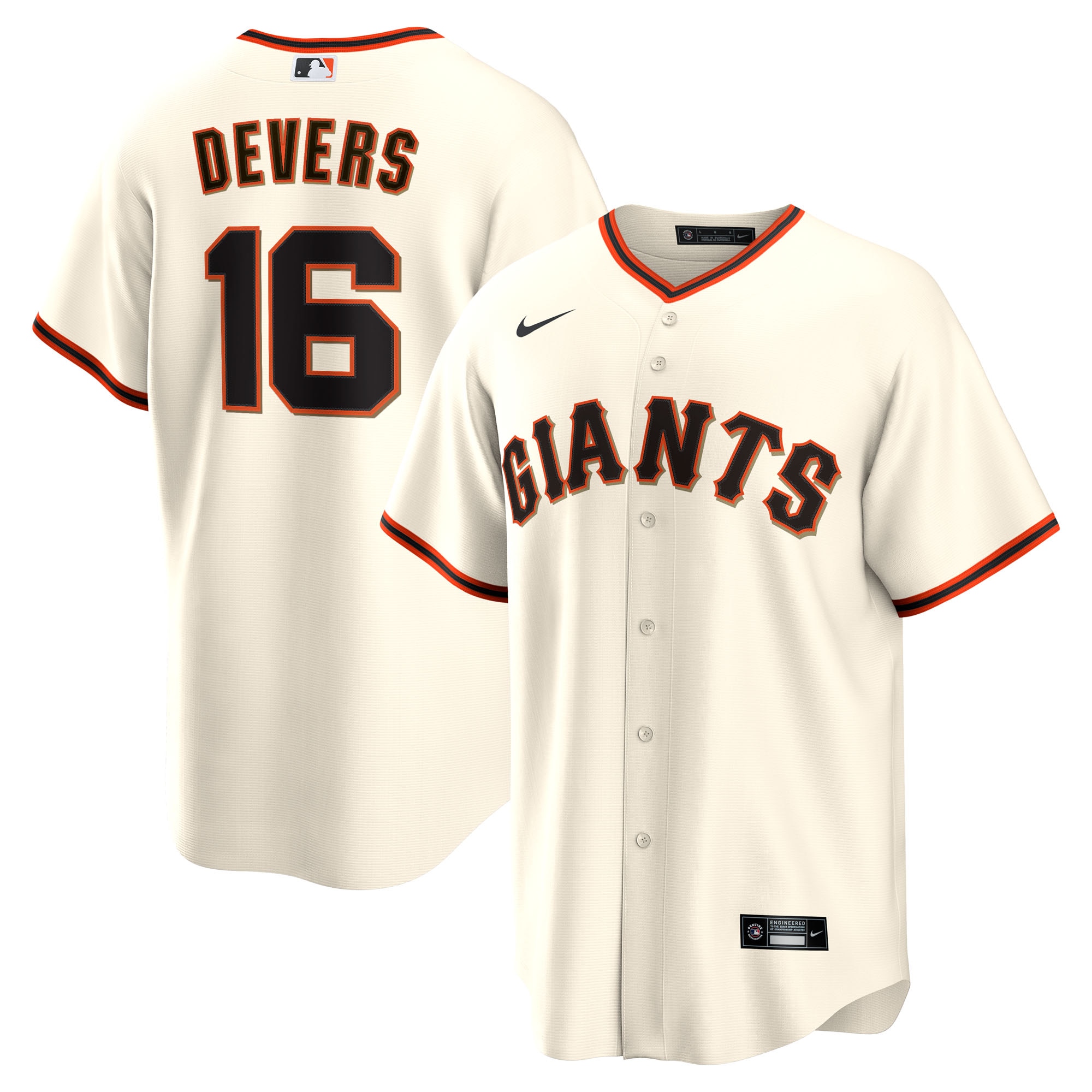 Rafael Devers San Francisco Giants Home Player Jersey - White