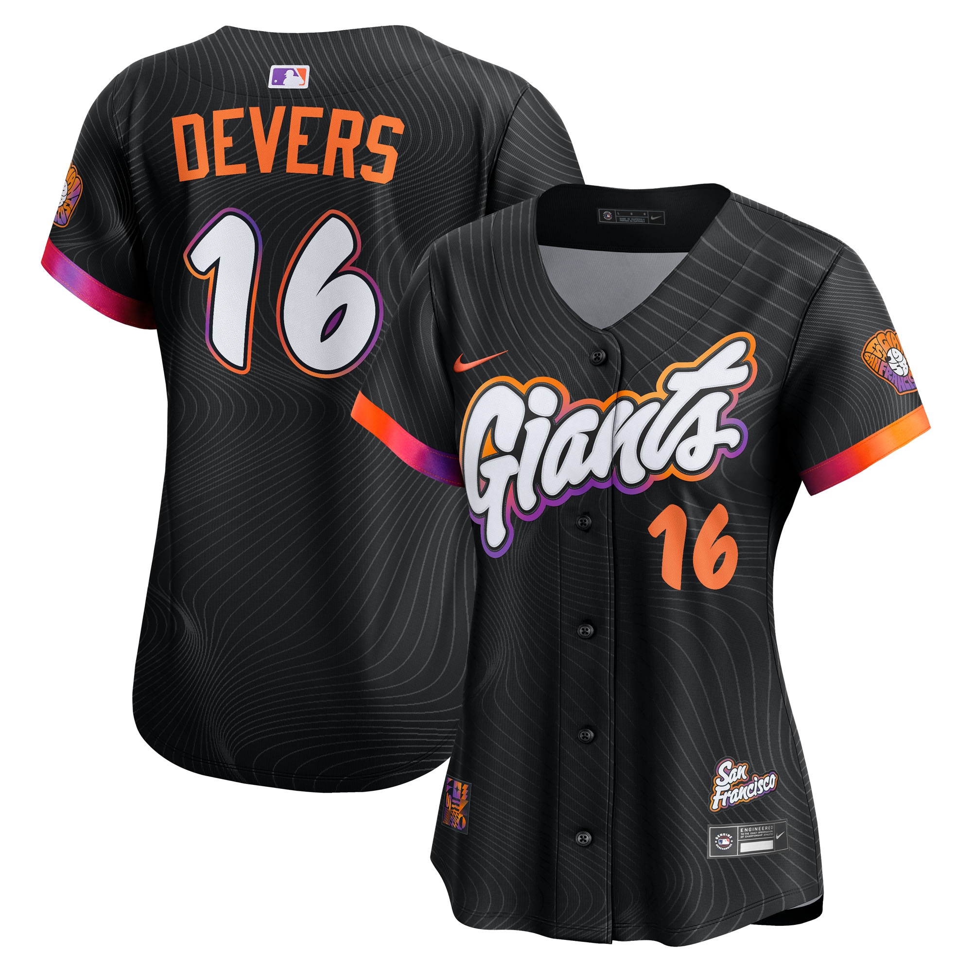 Rafael Devers San Francisco Giants Women's 2025 City Connect Limited Player Jersey - Black