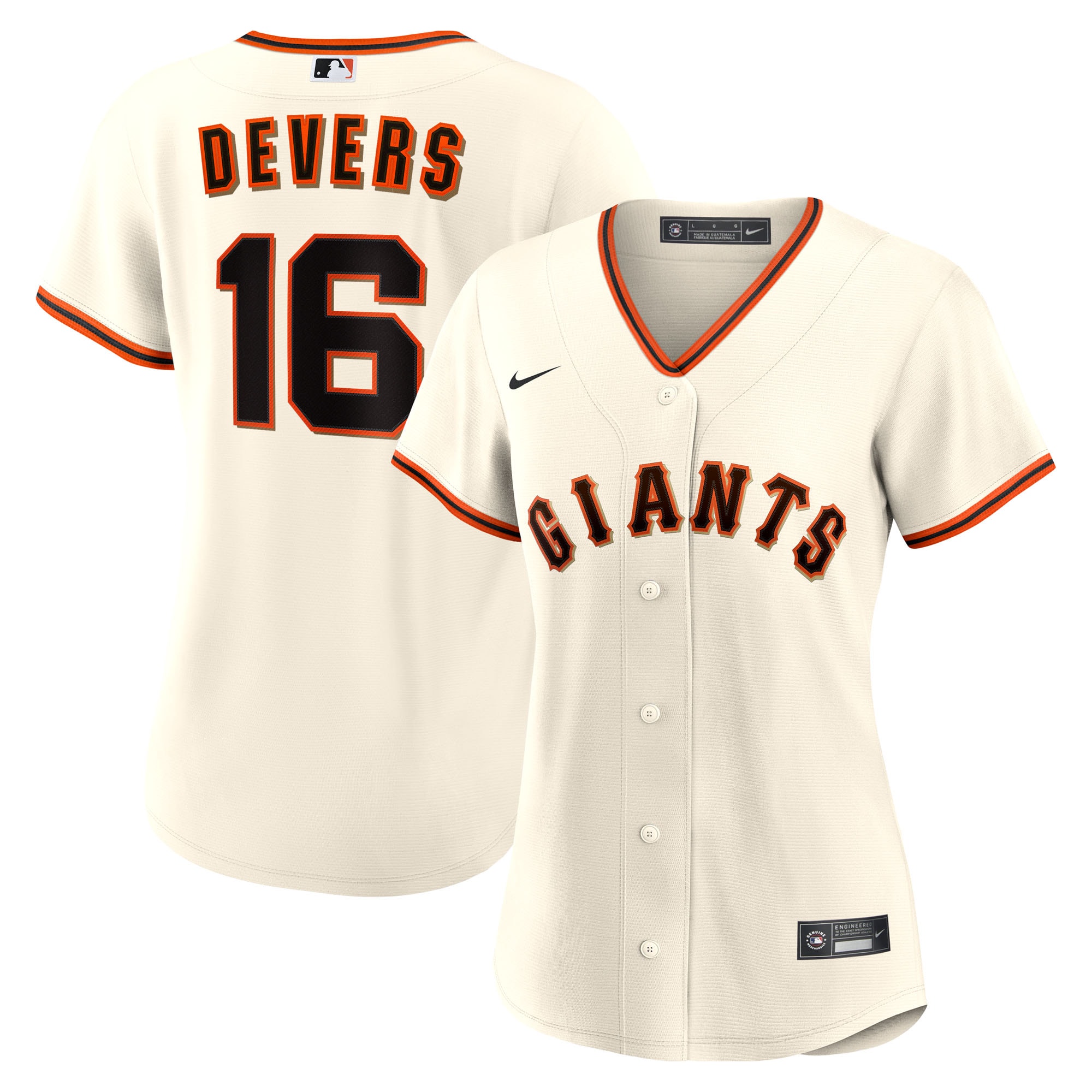 Rafael Devers San Francisco Giants Women's Home Jersey - White