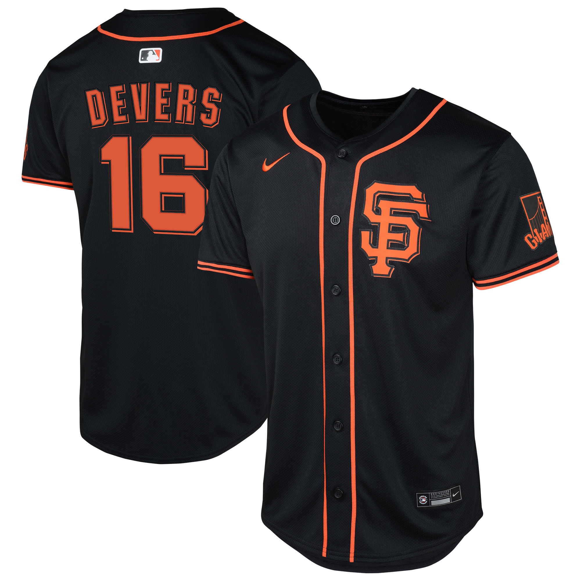 Rafael Devers San Francisco Giants Youth Limited Jersey - Black