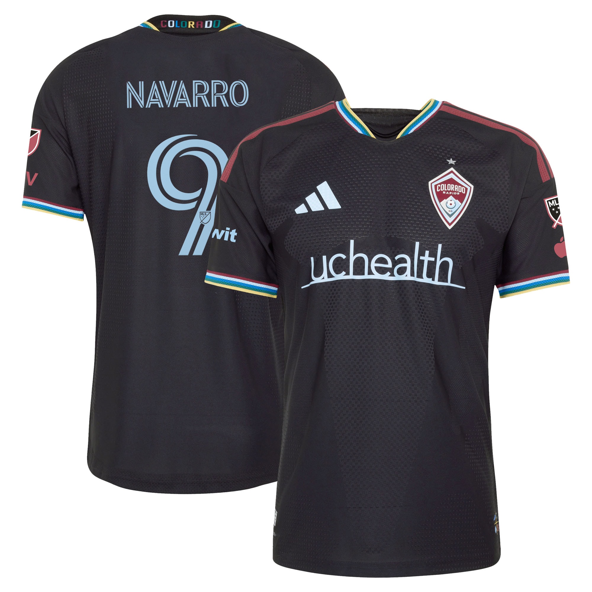 Rafael Navarro Colorado Rapids 2026 Colorful Colorado On-Field Patch Jersey - Black