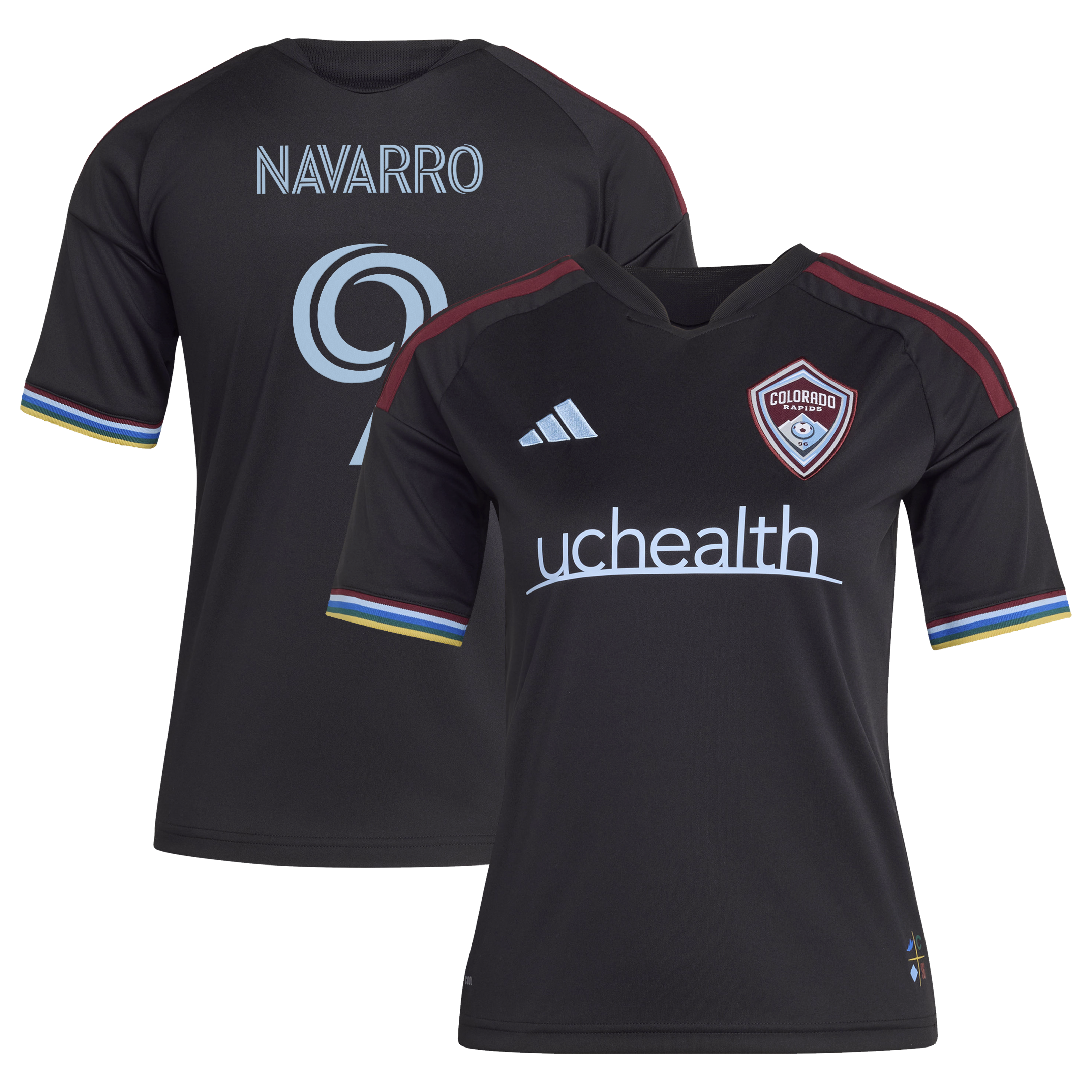Rafael Navarro Colorado Rapids Youth 2026 Colorful Colorado Jersey - Black