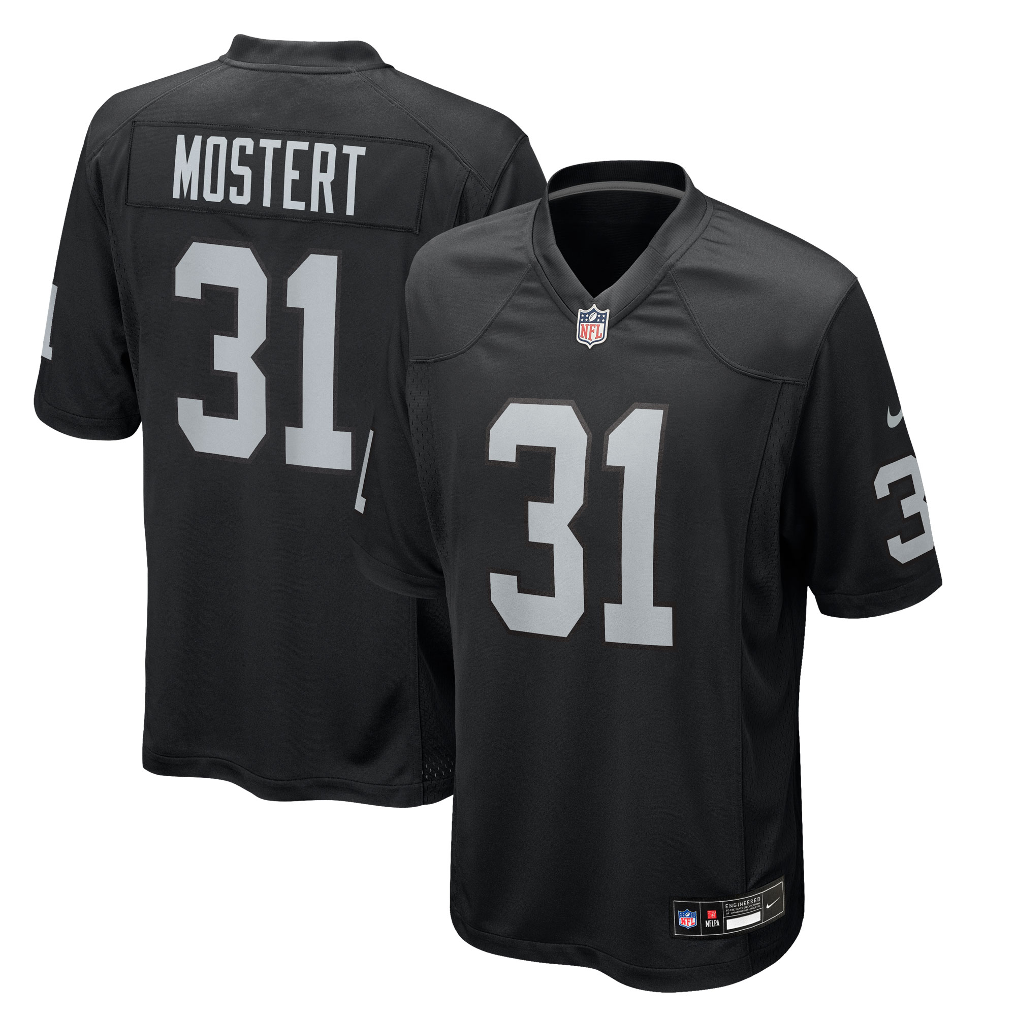 Raheem Mostert Las Vegas Raiders Team Game Jersey - Black
