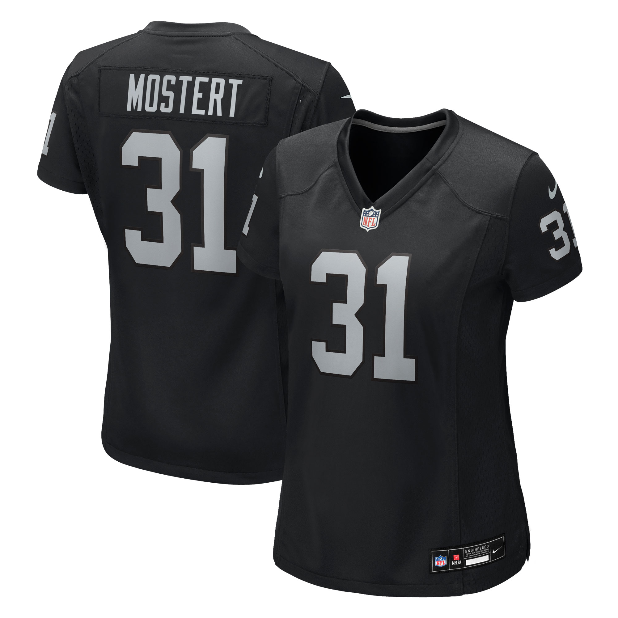 Raheem Mostert Las Vegas Raiders Women's Team Game Jersey - Black