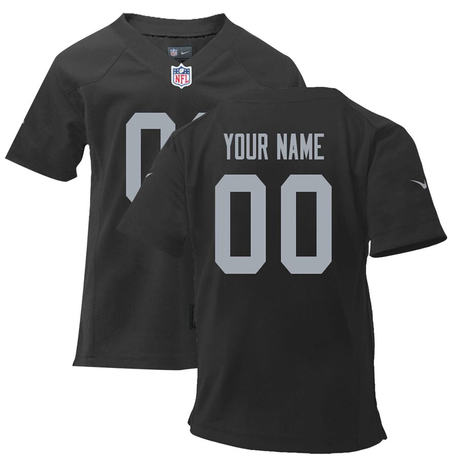 Raiders Black Custom Jersey nike personalized - Raiders Black Custom