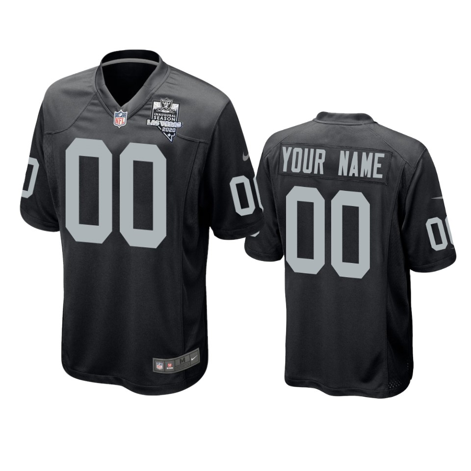 Raiders Black Custom Jersey - Nike - Personalized Style!