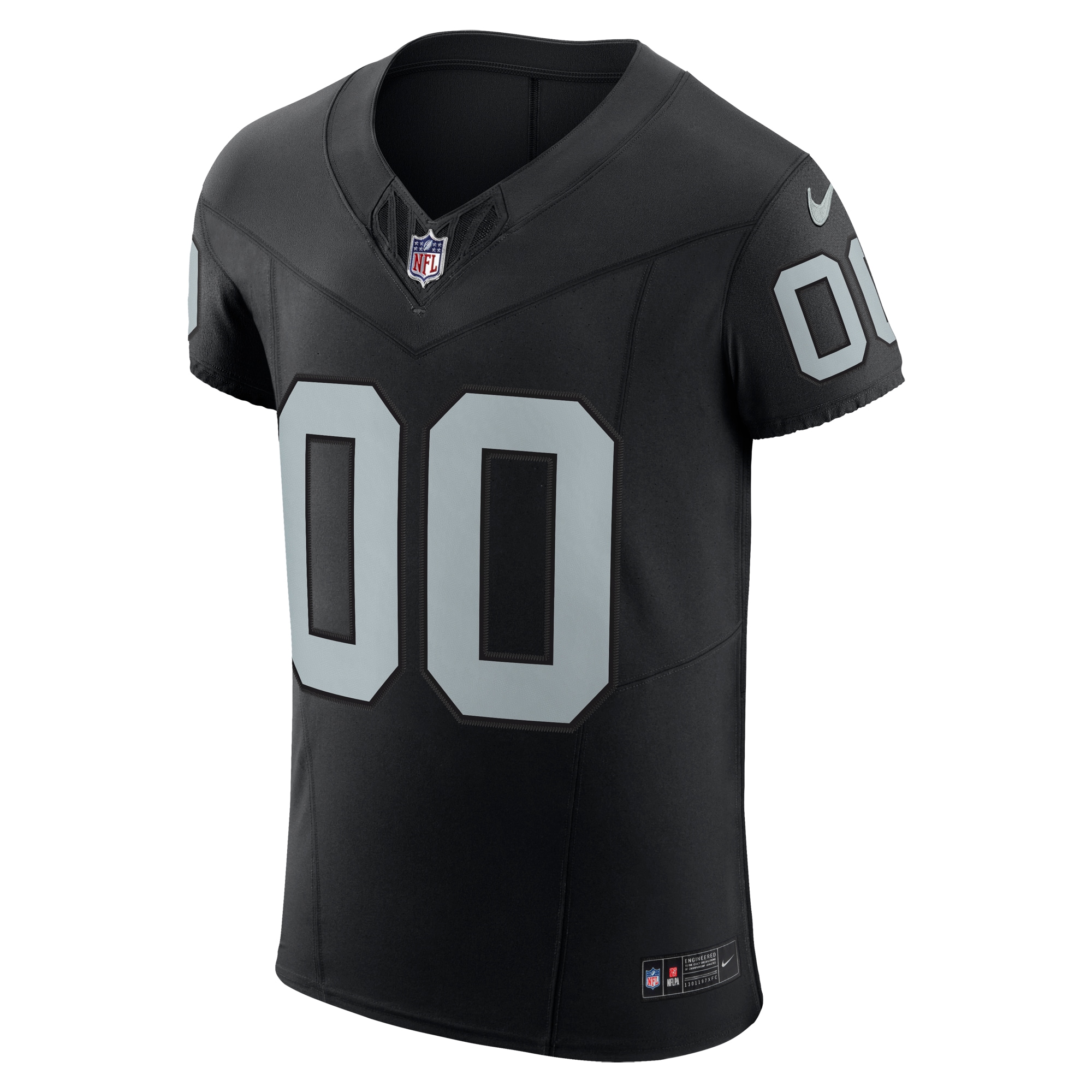 Alternative view of Raiders Black Silver Jersey - Nike Raiders Black Custom Jersey