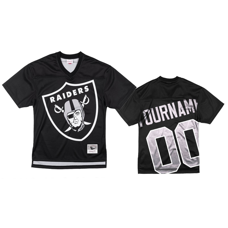 Raiders Black Throwback Jersey - Raiders Black Mitchell & Ness