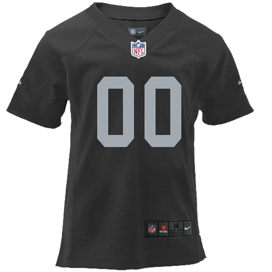 Alternative view of Raiders Black Youth Jersey - Raiders Black Youth Custom Jersey - Nike