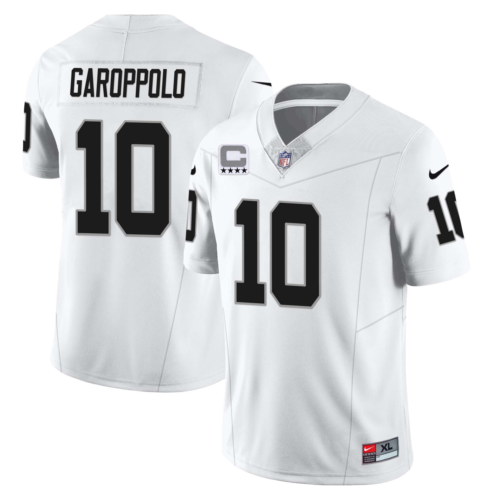 Raiders Garoppolo #10 Jersey - Nike Raiders Garoppolo #10 White Jersey