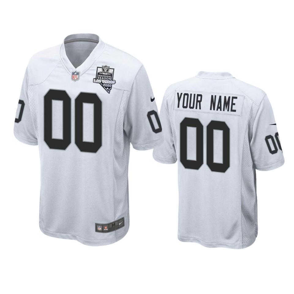 Raiders Inaugural White Custom - Nike Raiders Inaugural Season White