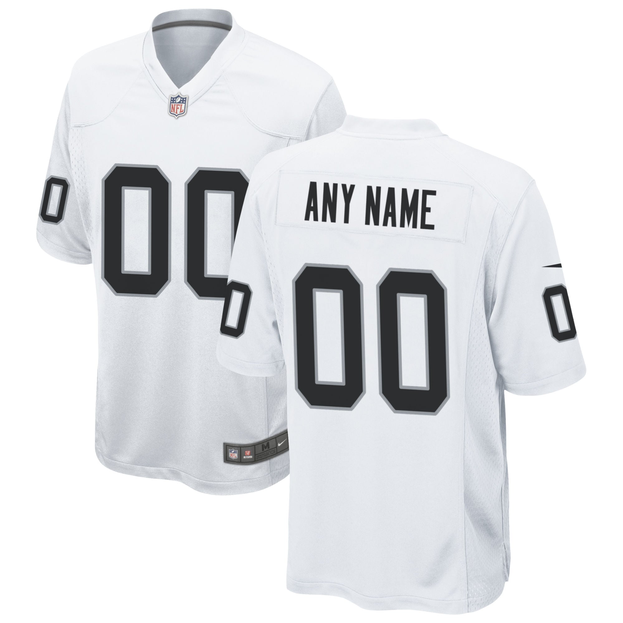 Raiders Silver Custom Jersey - Nike - Personalize Your Style!