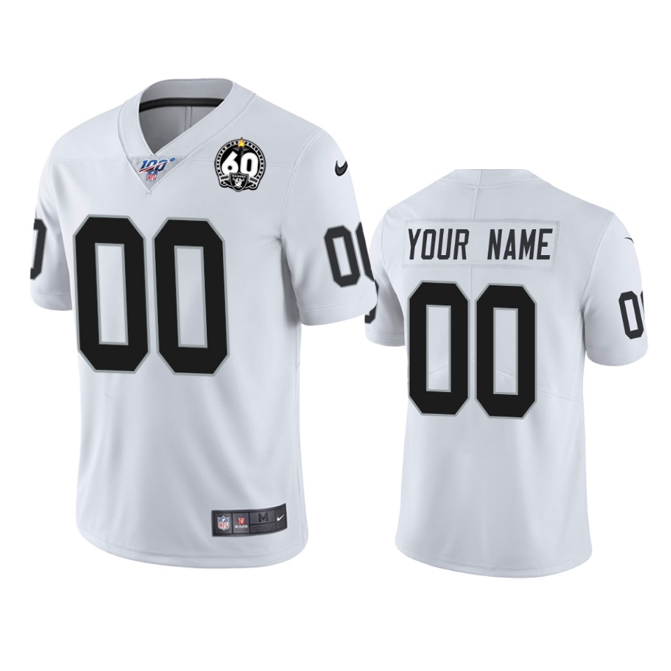 Raiders White 60th Anniversary Jersey - Nike Raiders White 60th 2