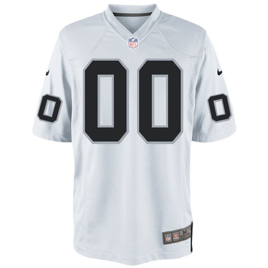 Alternative view of Raiders White Custom Jersey nike - Raiders White Custom Jersey - Nike
