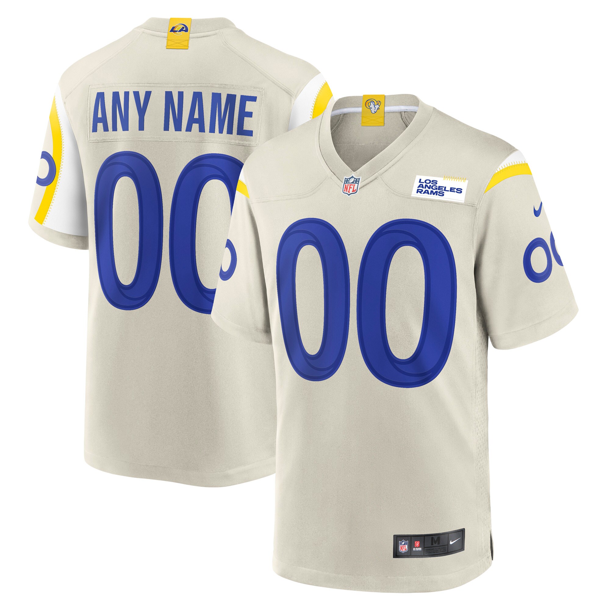 Rams Beige Custom Jersey - Nike - Personalize Your NFL Look!