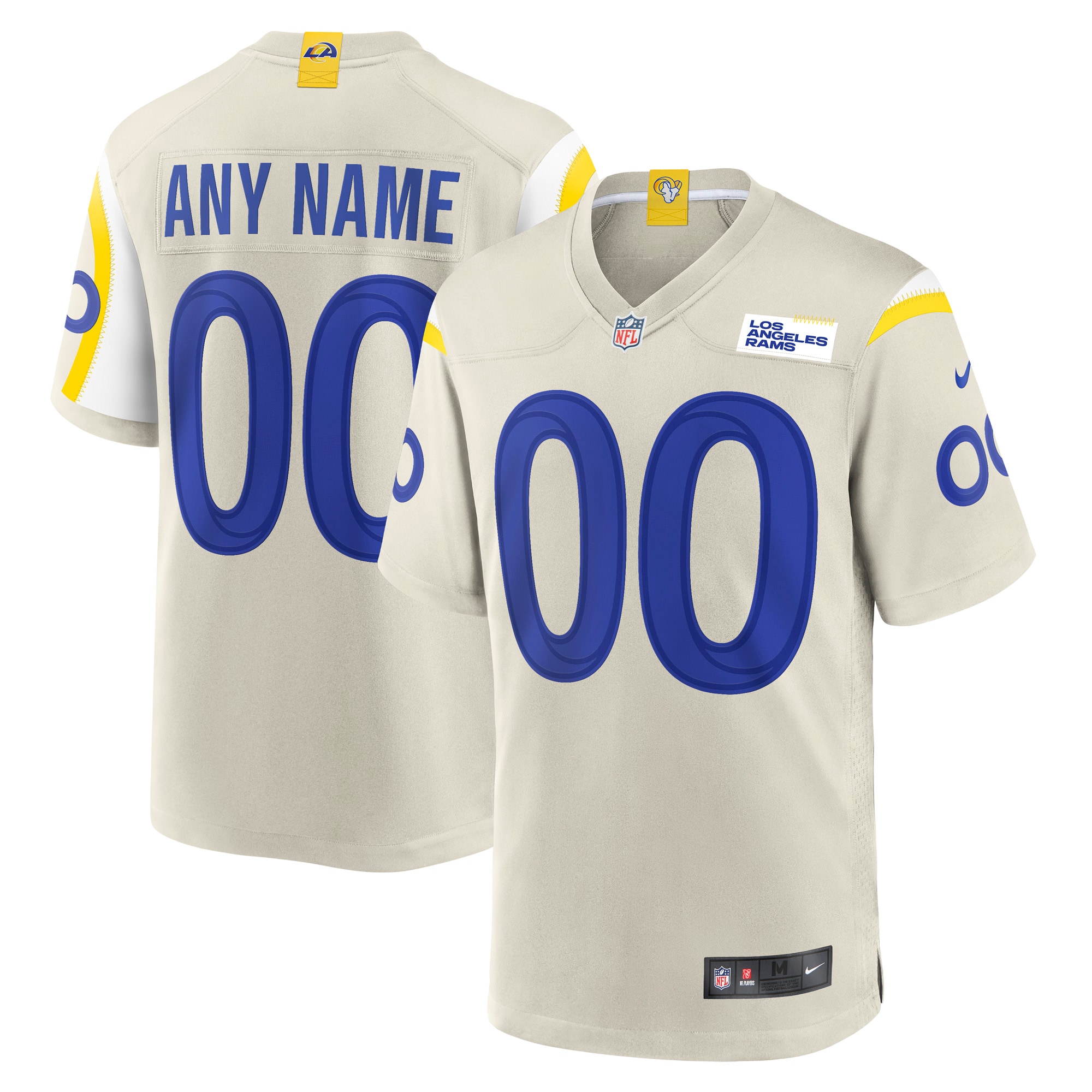 Rams Bone White Custom Jersey - Nike - Personalize Yours!