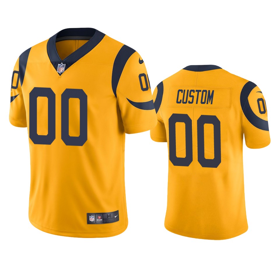 Rams Gold Custom Jersey - Nike - Personalized NFL