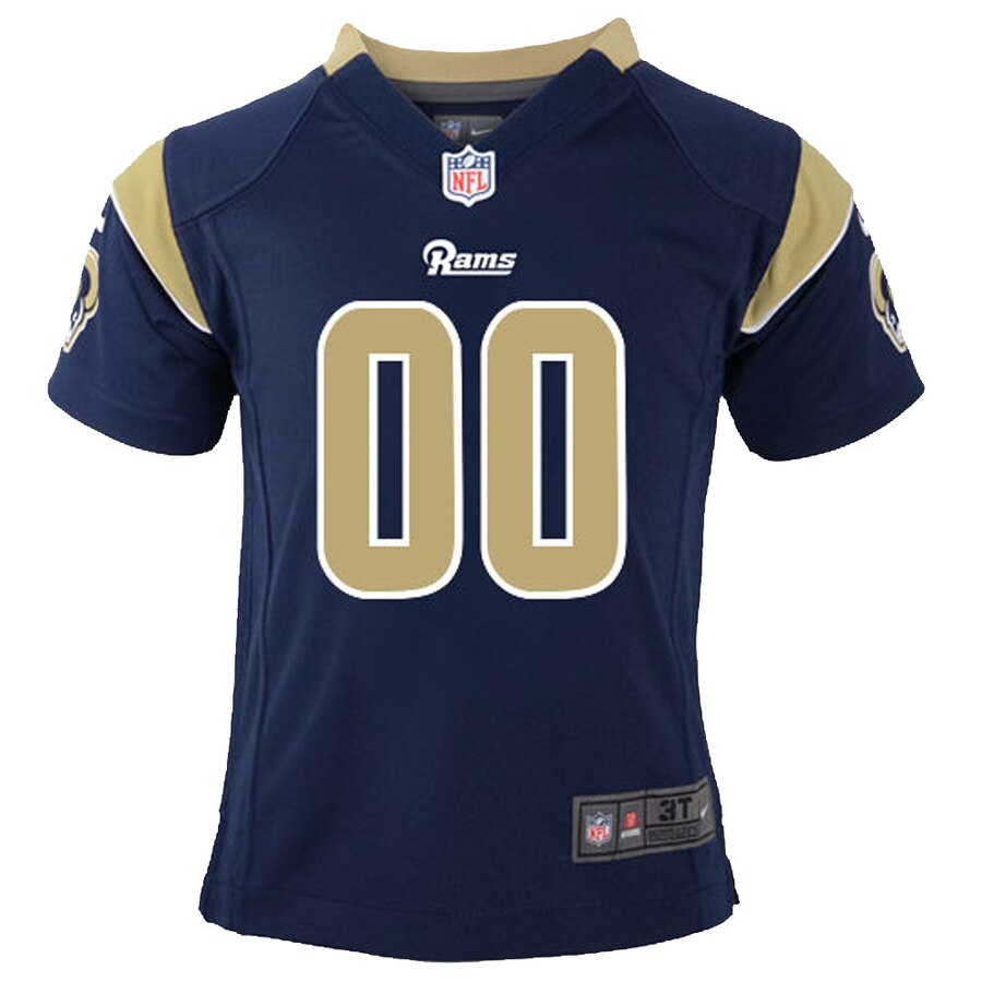 Alternative view of Rams Navy Toddler Custom Jersey - Nike - Personalized NFL
