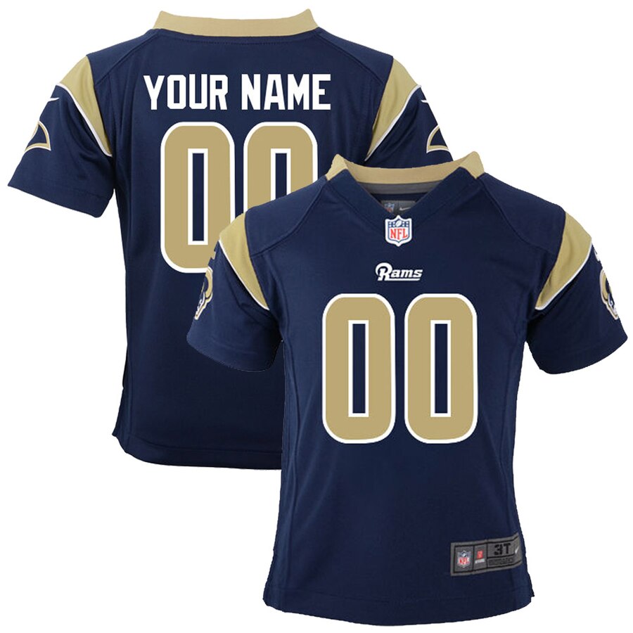 Rams Navy Toddler Custom Jersey - Nike - Personalized NFL