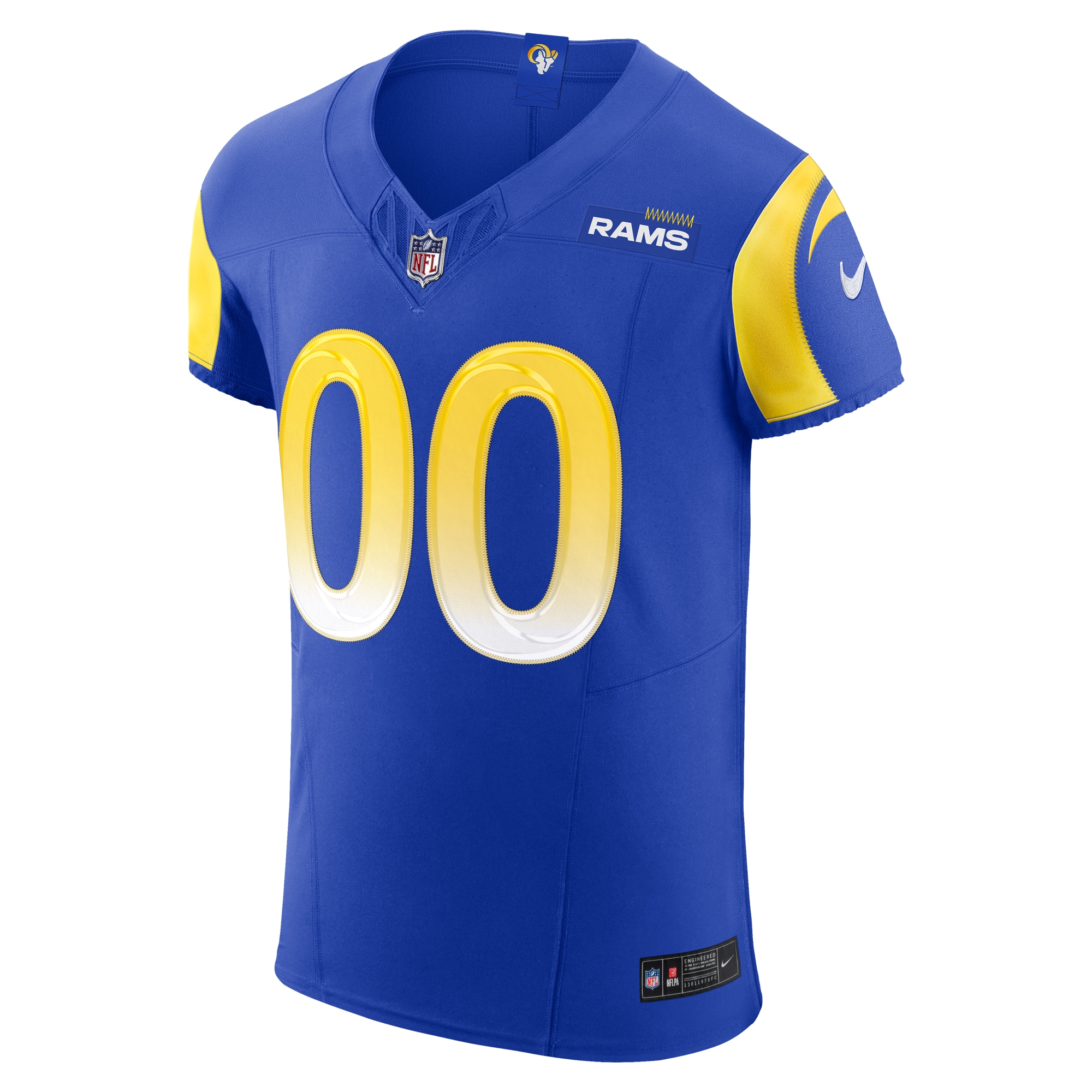 Alternative view of Rams Royal Blue Custom Jersey nike personalize - Nike Rams Royal Blue 2