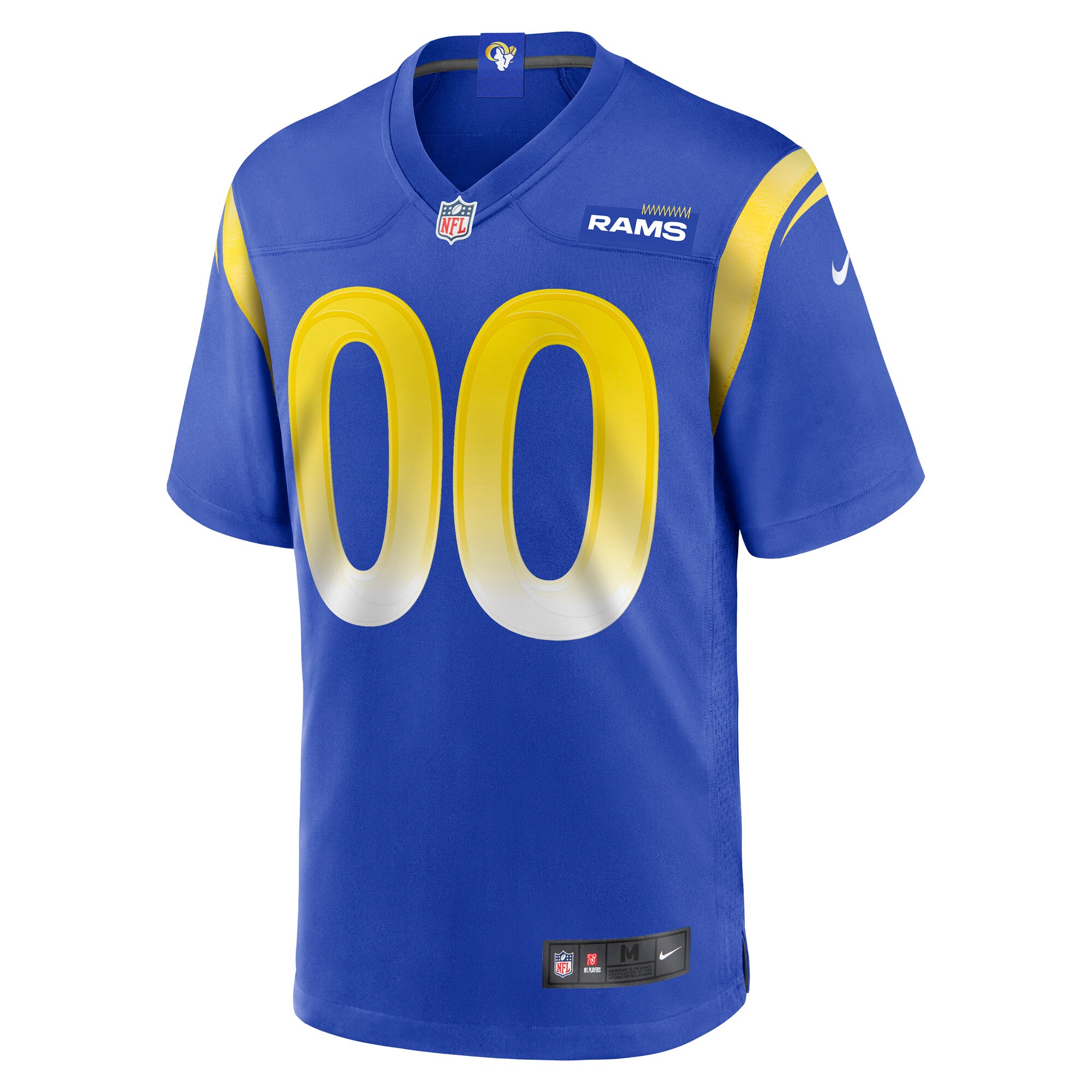 Alternative view of Rams Royal Blue Custom Jersey nike personalize - Nike Rams Royal Blue