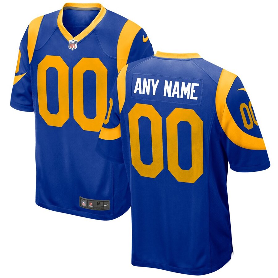 Rams Royal Blue Custom Jersey - Nike - Personalized NFL Style
