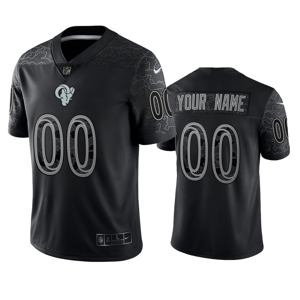 Rams Vapor Black Custom Jersey - Nike - Personalized Style