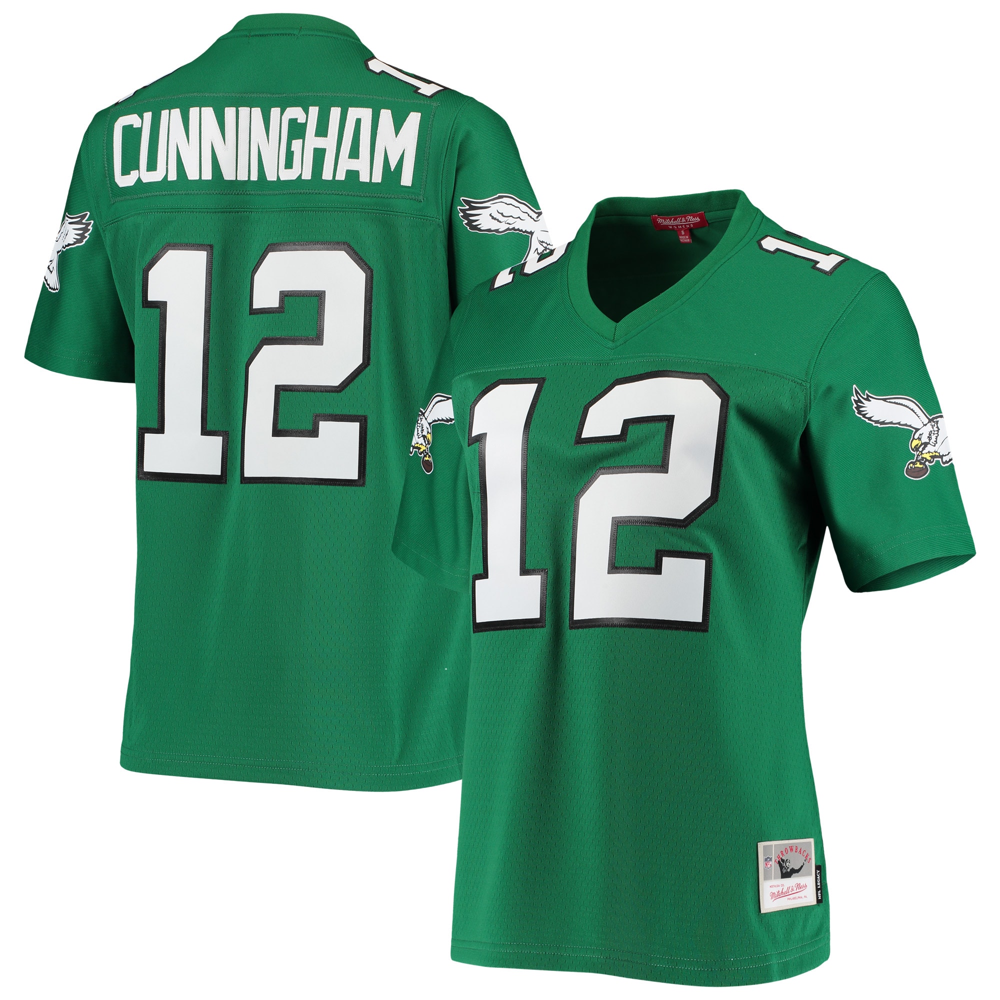 Randall Cunningham Philadelphia Eagles Women's 1990 Legacy Jersey - Kelly Green