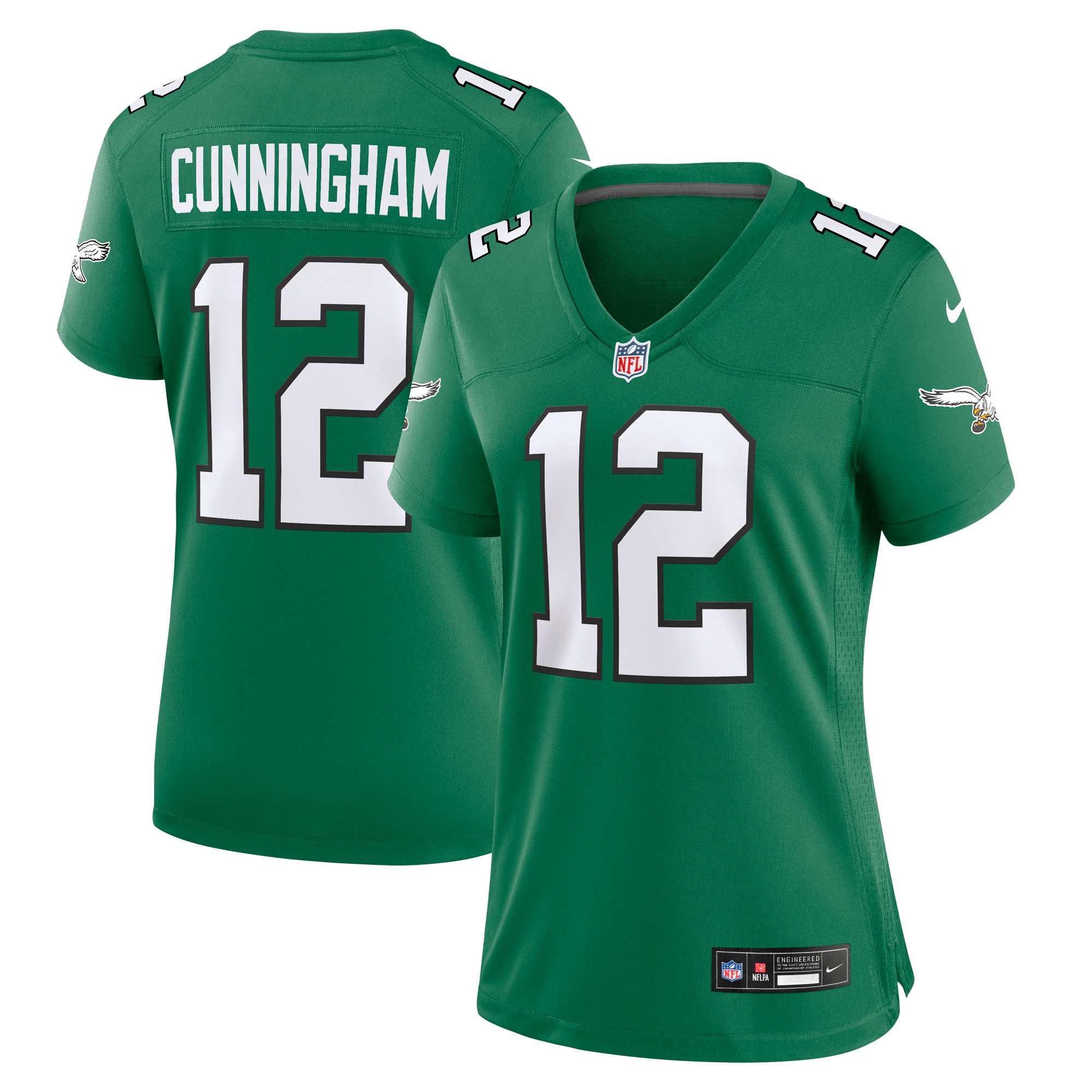 Randall Cunningham Philadelphia Eagles Women's Alternate Game Jersey - Kelly Green