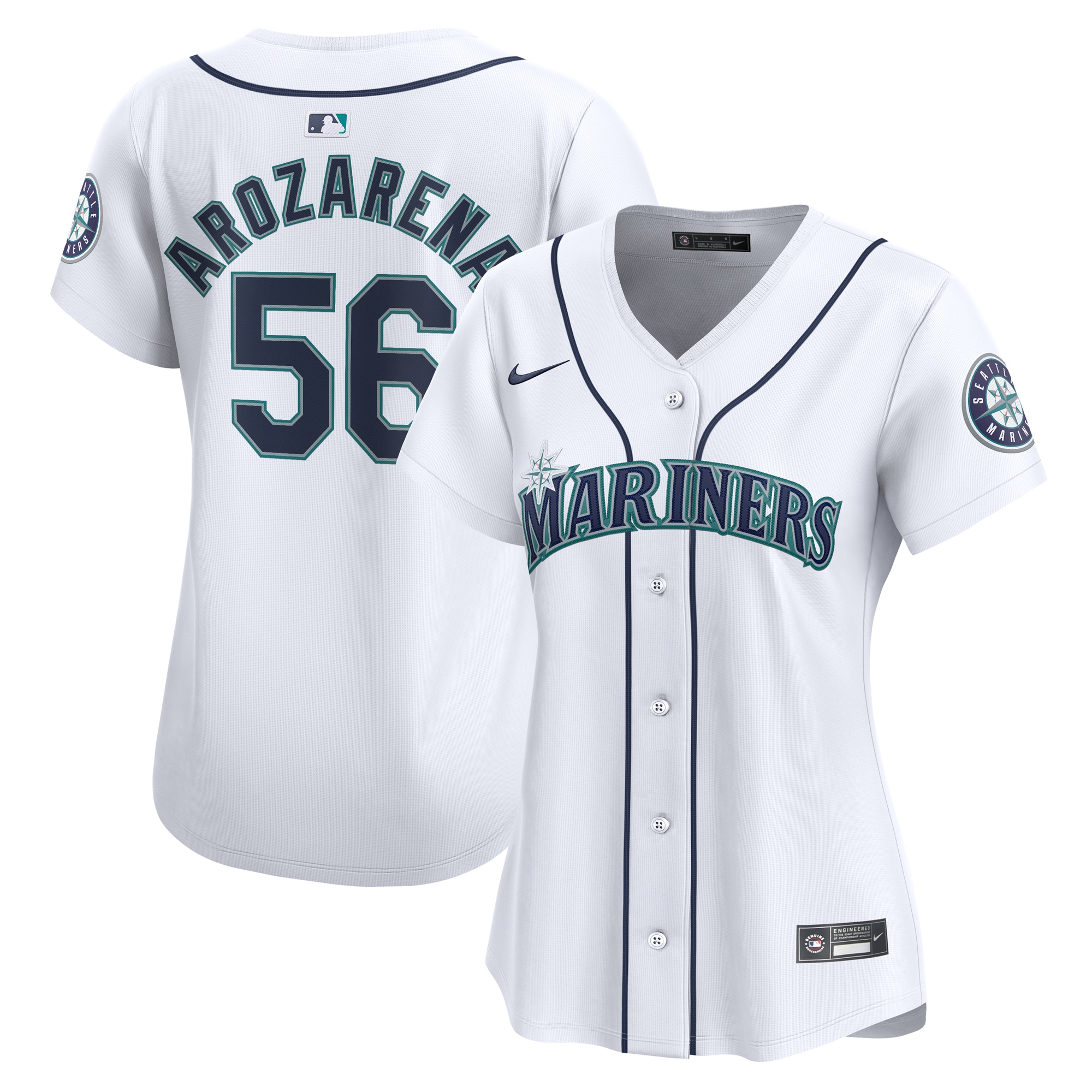 Randy Arozarena Seattle Mariners Women's Home Limited Player Jersey - White