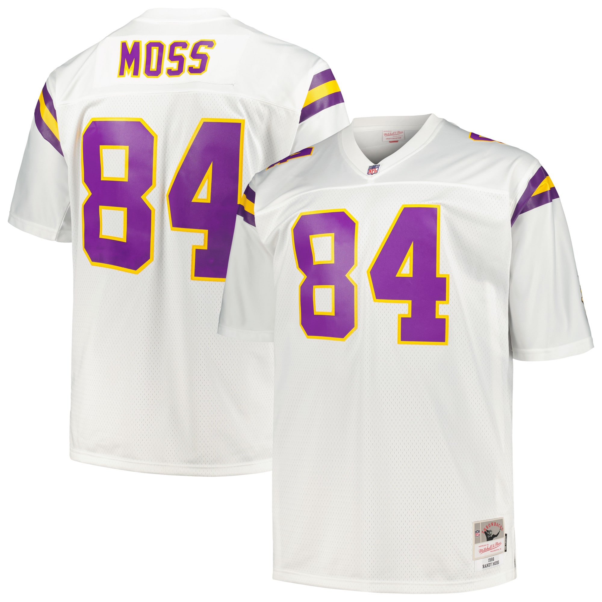 Randy Moss Minnesota Vikings Big & Tall 1998 Legacy Retired Player Jersey